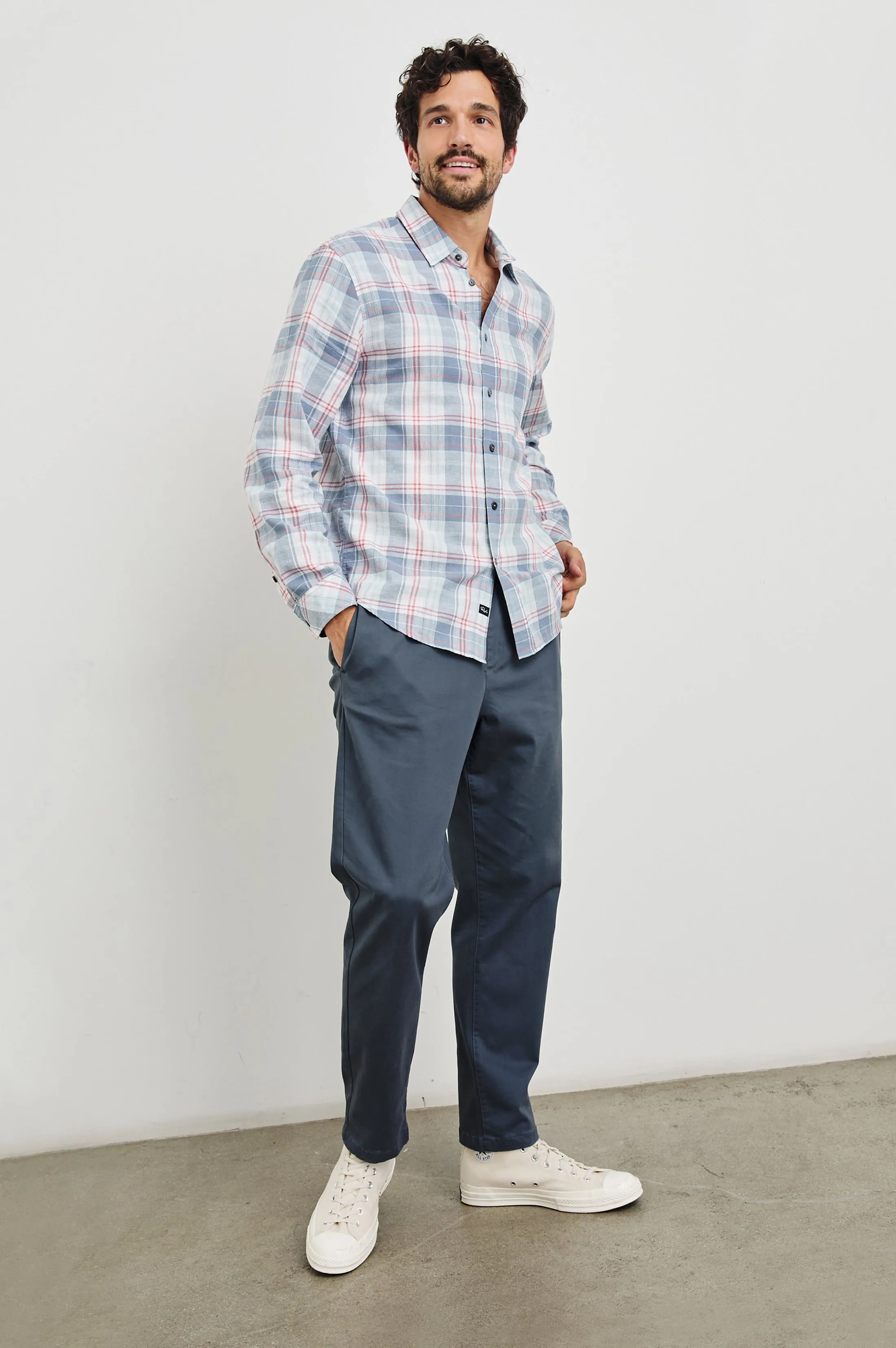 CLYDE SHIRT - LEGACY BLUE CRIMSON sold by Rails product image thumbnail 4