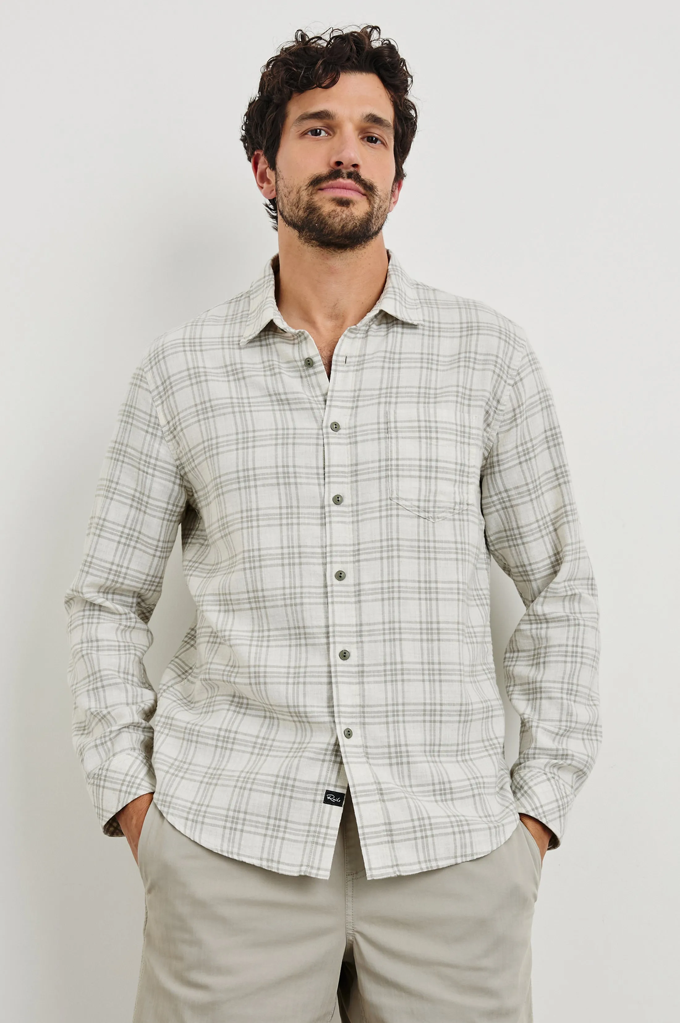 WYATT SHIRT - DESERT SAGE HARMONY sold by Rails