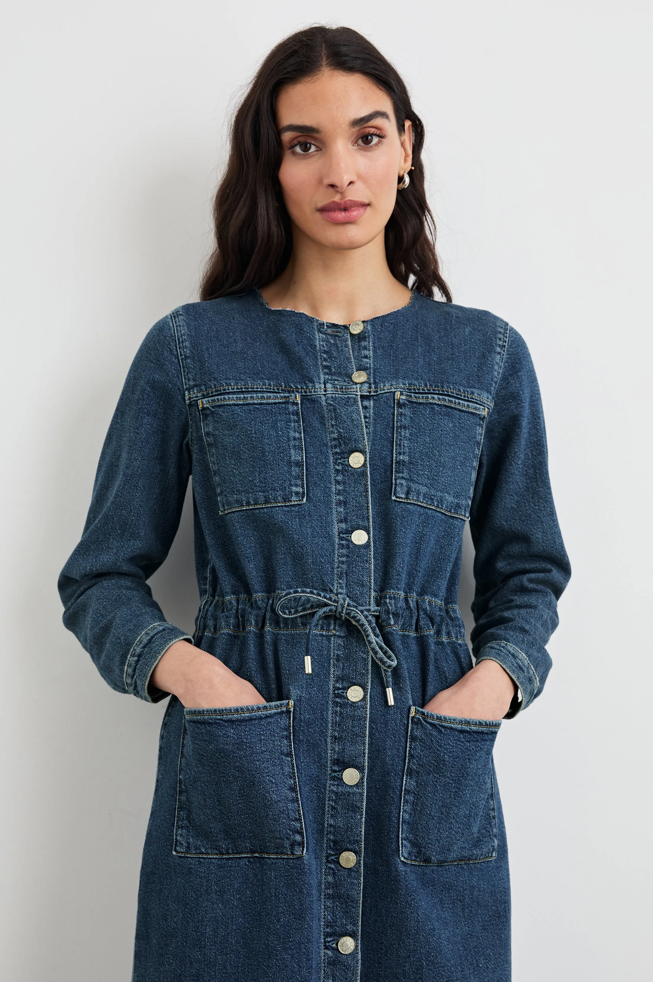 ELYSIAN DRESS - PEBBLE BLUE sold by Rails product image thumbnail 2