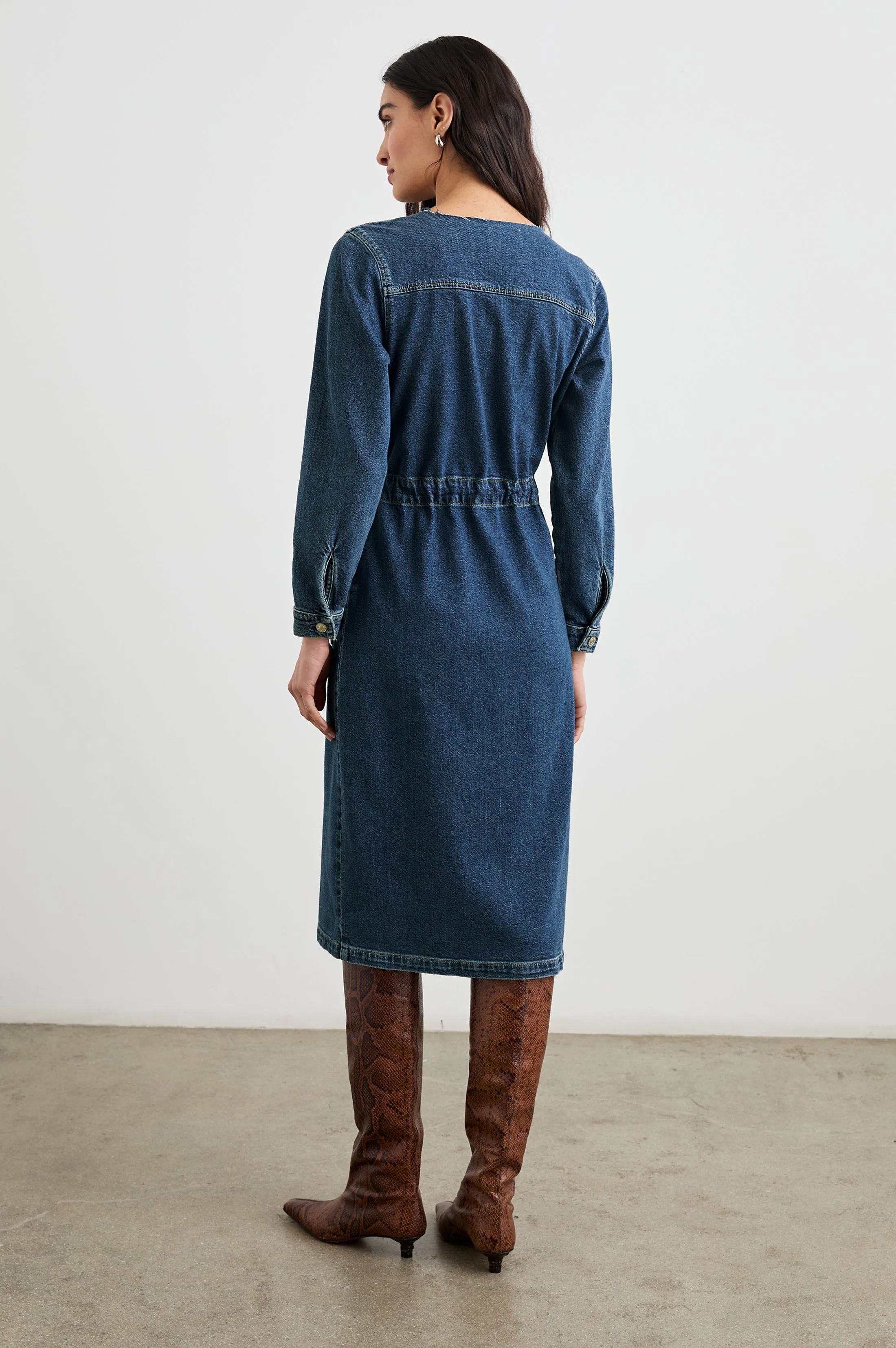 ELYSIAN DRESS - PEBBLE BLUE sold by Rails product image thumbnail 4