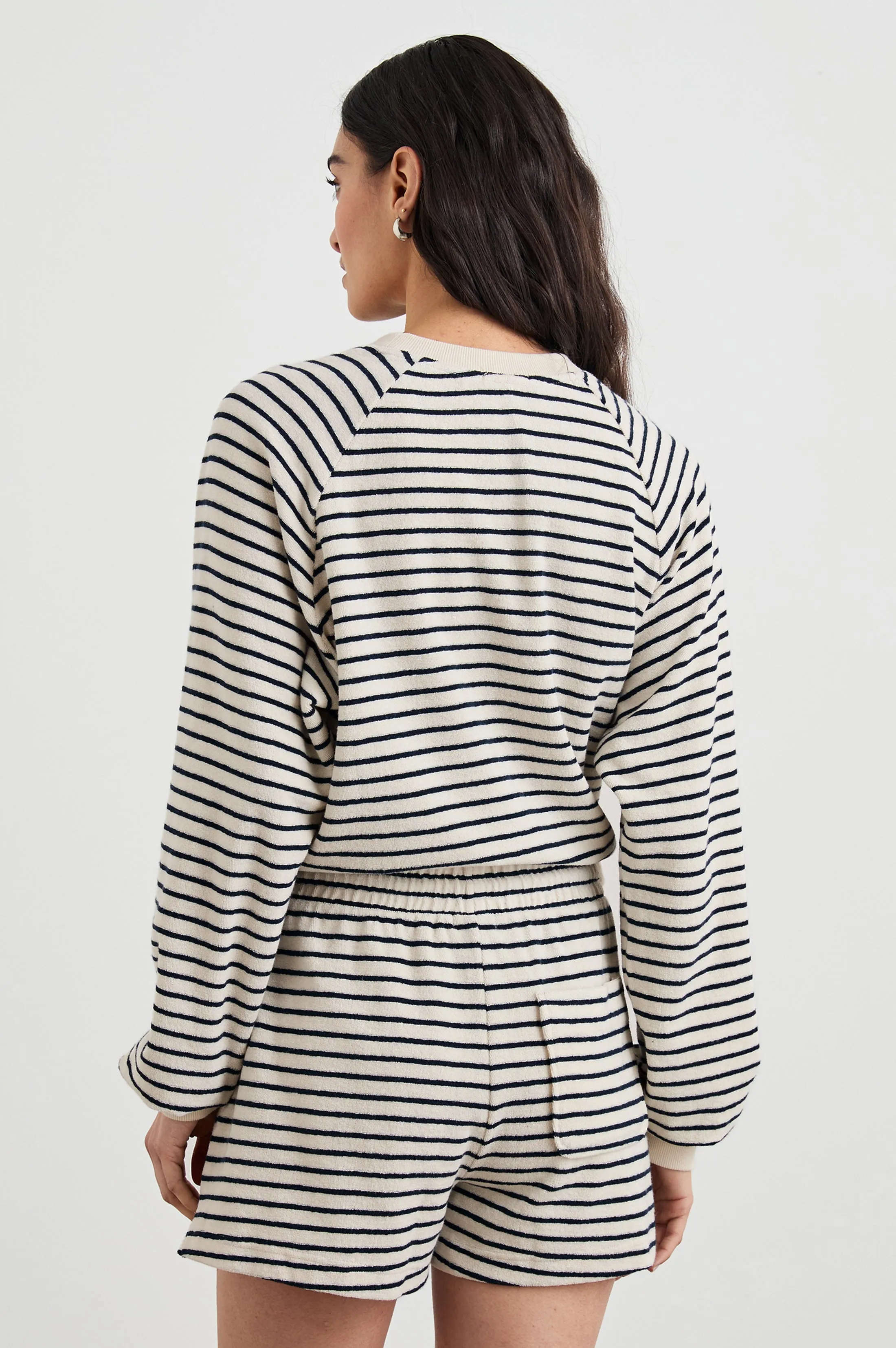 THERON SWEATSHIRT - SAILOR STRIPE TERRY TOWEL sold by Rails product image thumbnail 5