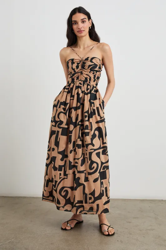 SILVIA DRESS - SANTORINI SAND sold by Rails