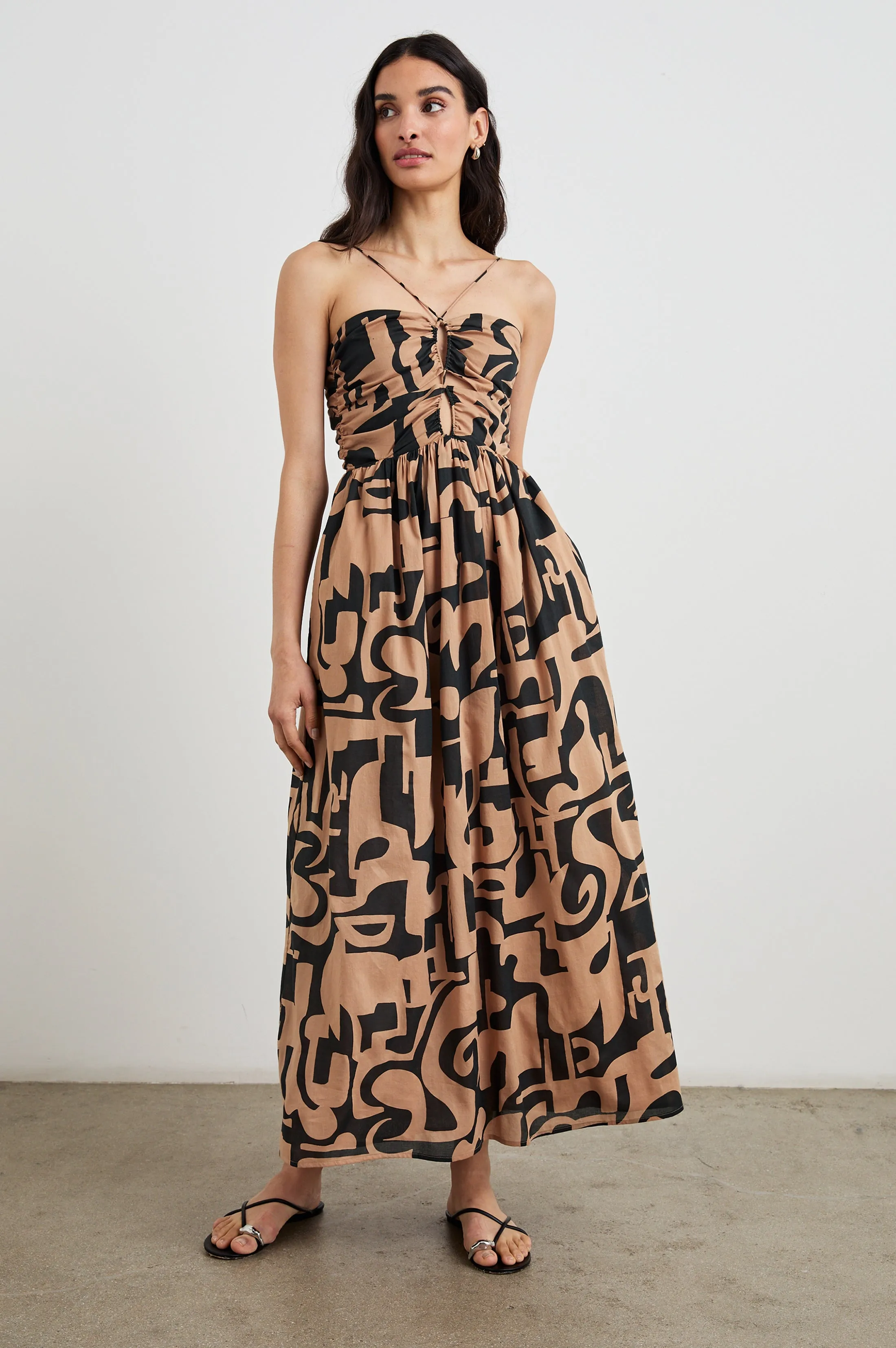 SILVIA DRESS - SANTORINI SAND sold by Rails product image thumbnail 3