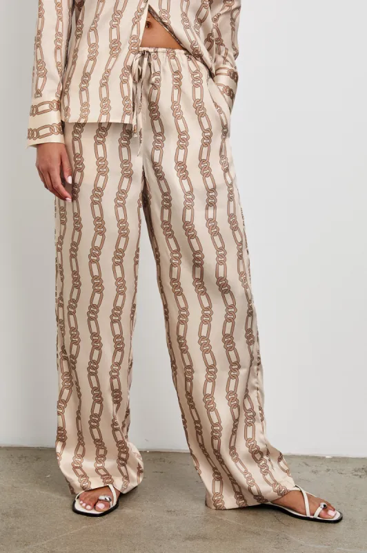 DAMANI PANT - IVORY GOLD LINK sold by Rails