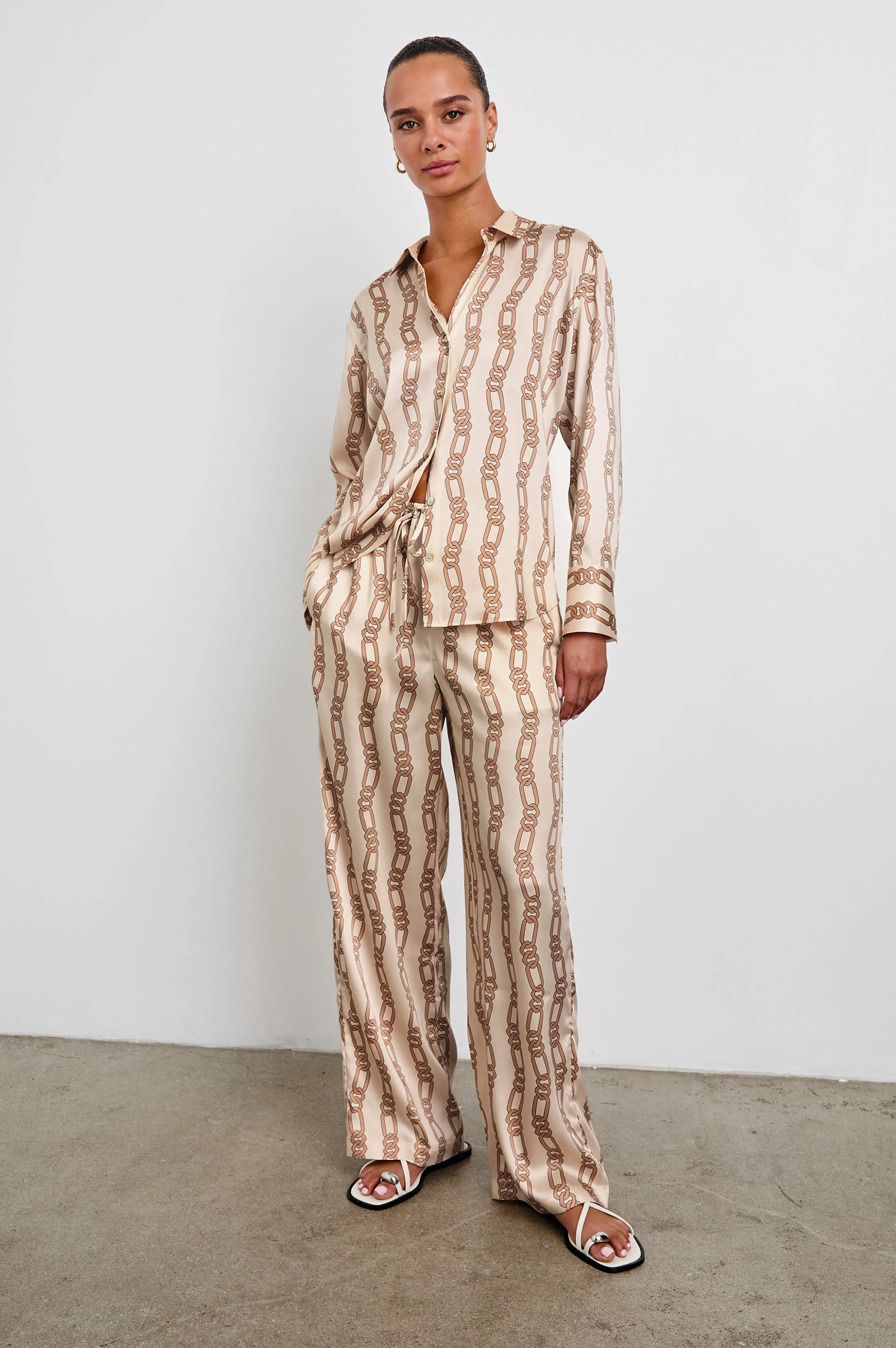 DAMANI PANT - IVORY GOLD LINK sold by Rails product image thumbnail 3