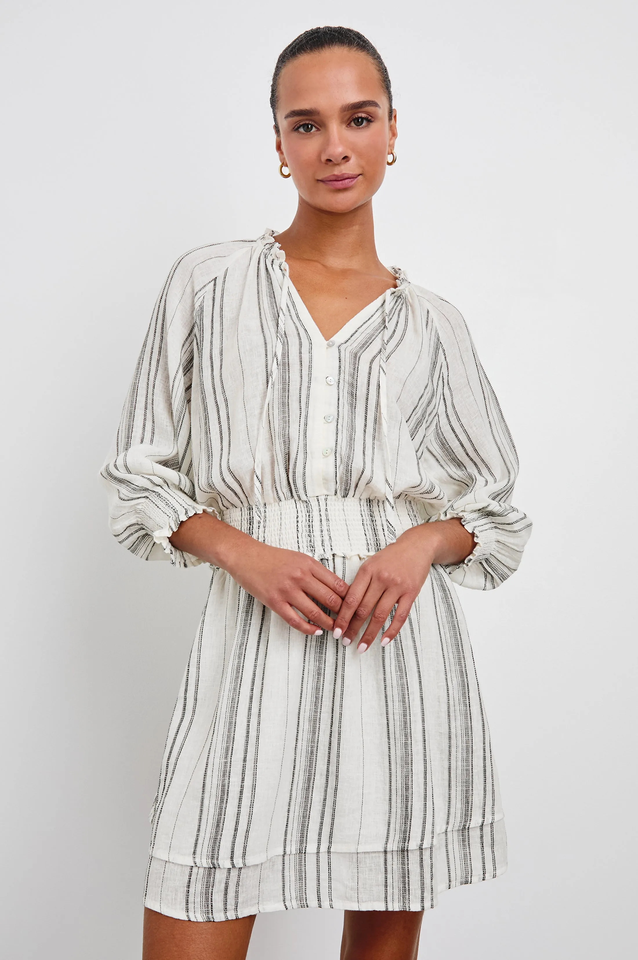 CRYSTAL DRESS - BASQUE STRIPE sold by Rails product image thumbnail 3