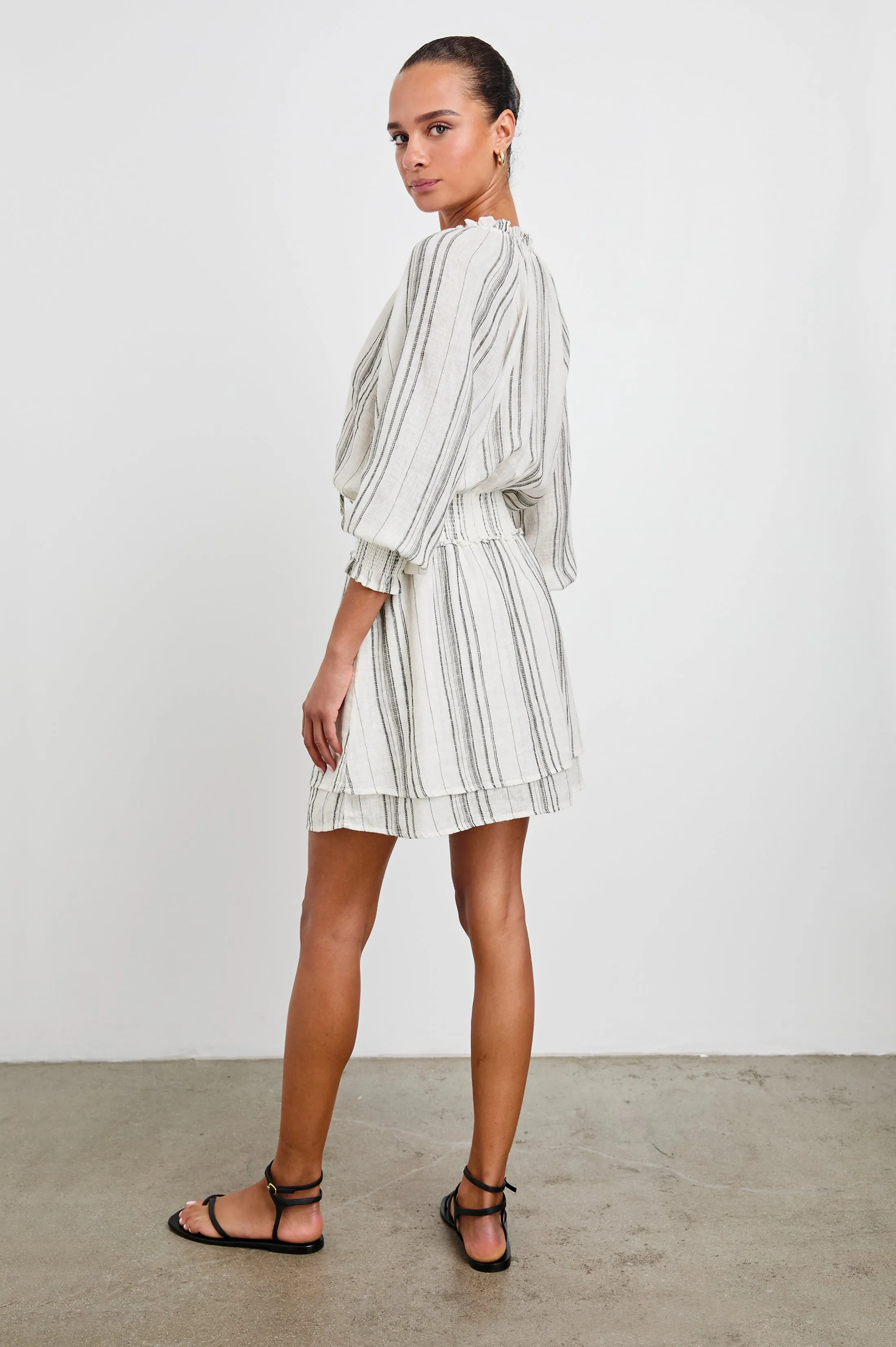 CRYSTAL DRESS - BASQUE STRIPE sold by Rails product image thumbnail 5