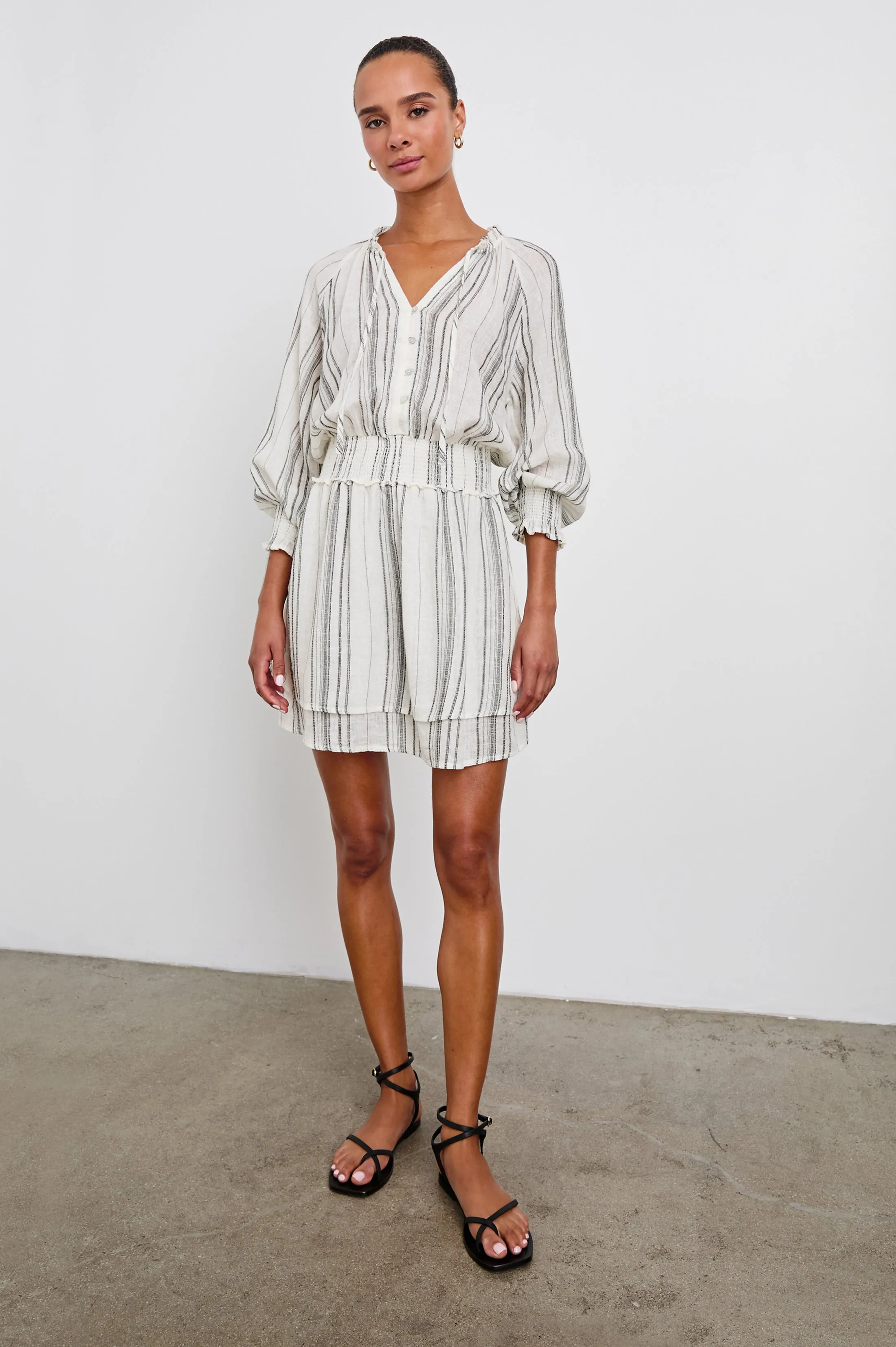 CRYSTAL DRESS - BASQUE STRIPE sold by Rails product image thumbnail 4