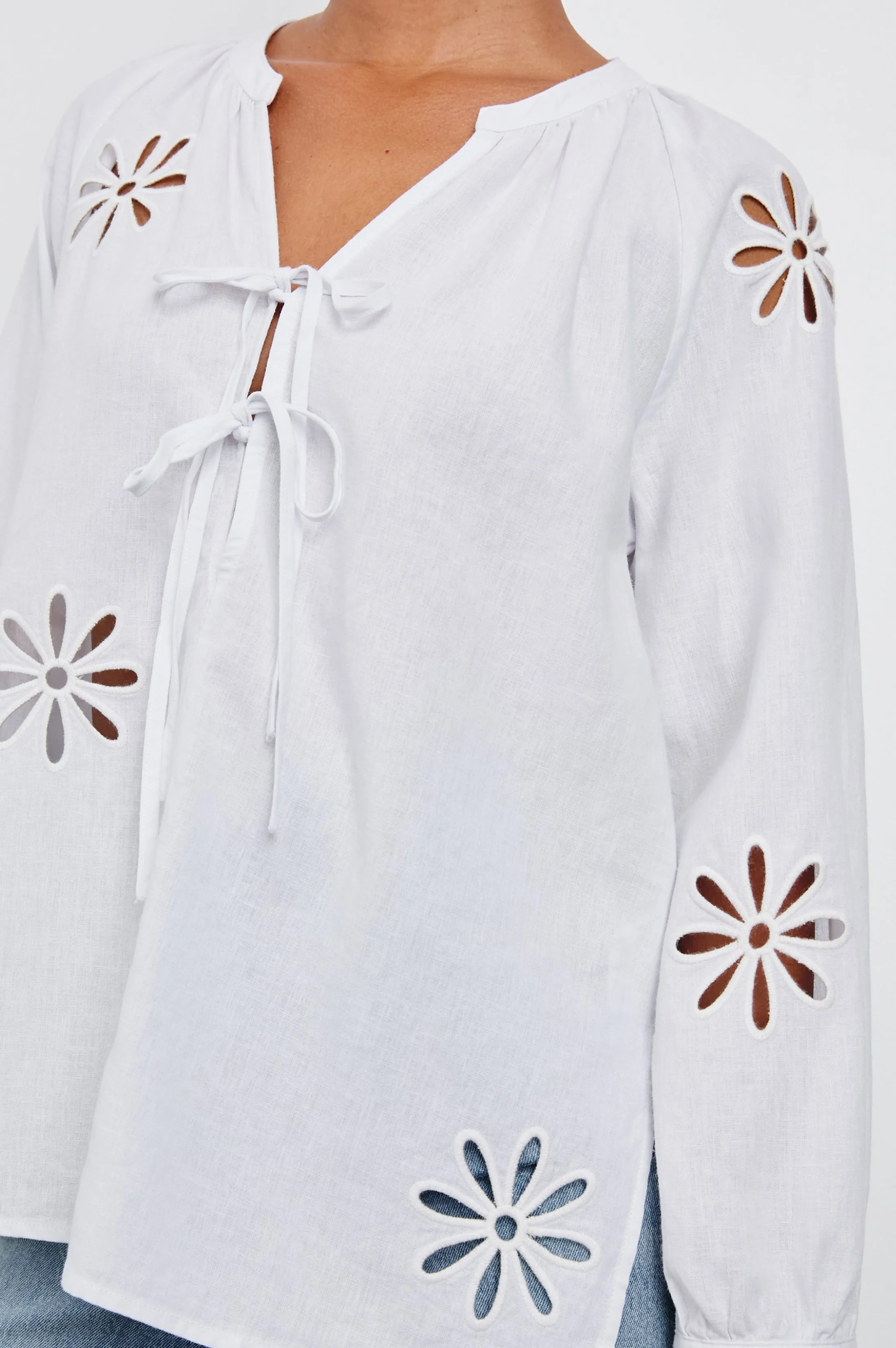 BRIELLE TOP - WHITE EYELET sold by Rails product image thumbnail 2