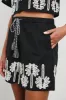 ARMANDA SHORT - BLACK IVORY PALM TREES sold by Rails