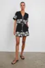 ARMANDA SHORT - BLACK IVORY PALM TREES sold by Rails