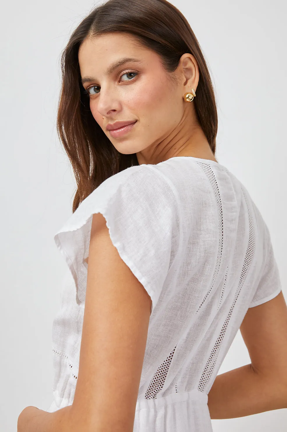 KIKI DRESS - WHITE LACE DETAIL sold by Rails product image thumbnail 4