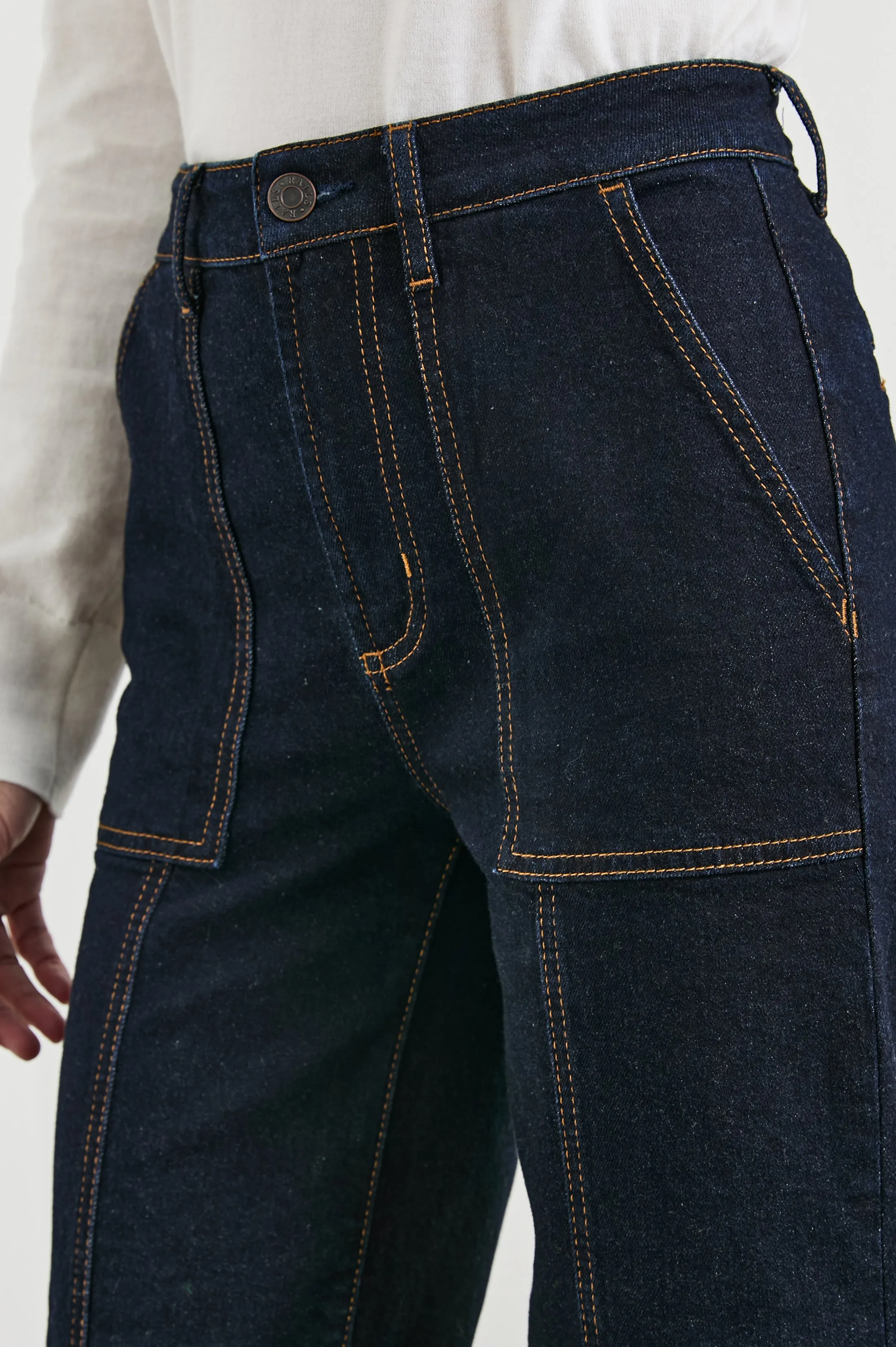 GETTY CROP UTILITY WIDE LEG - MIDNIGHT BLUES sold by Rails product image thumbnail 2