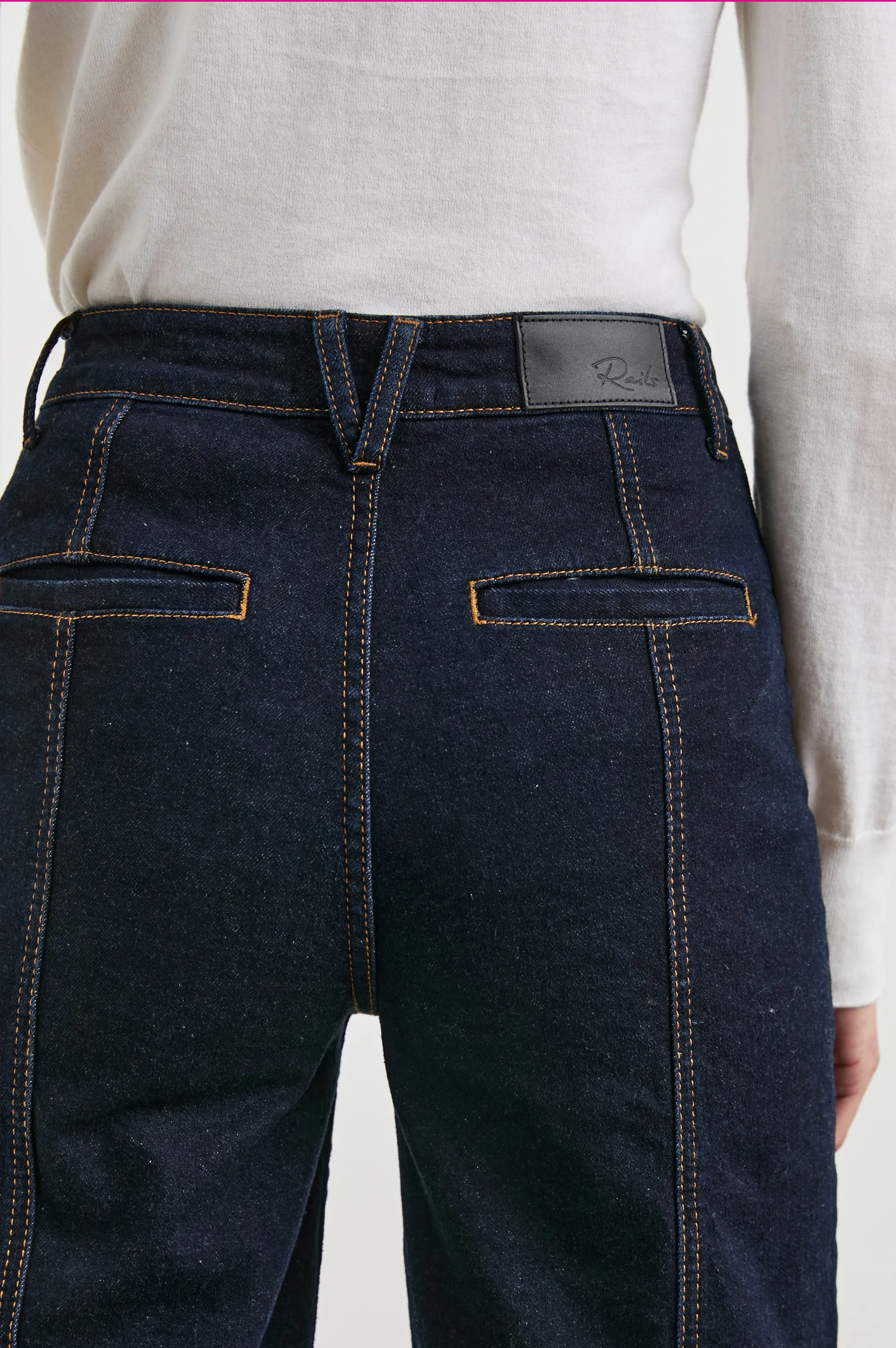 GETTY CROP UTILITY WIDE LEG - MIDNIGHT BLUES sold by Rails product image thumbnail 3