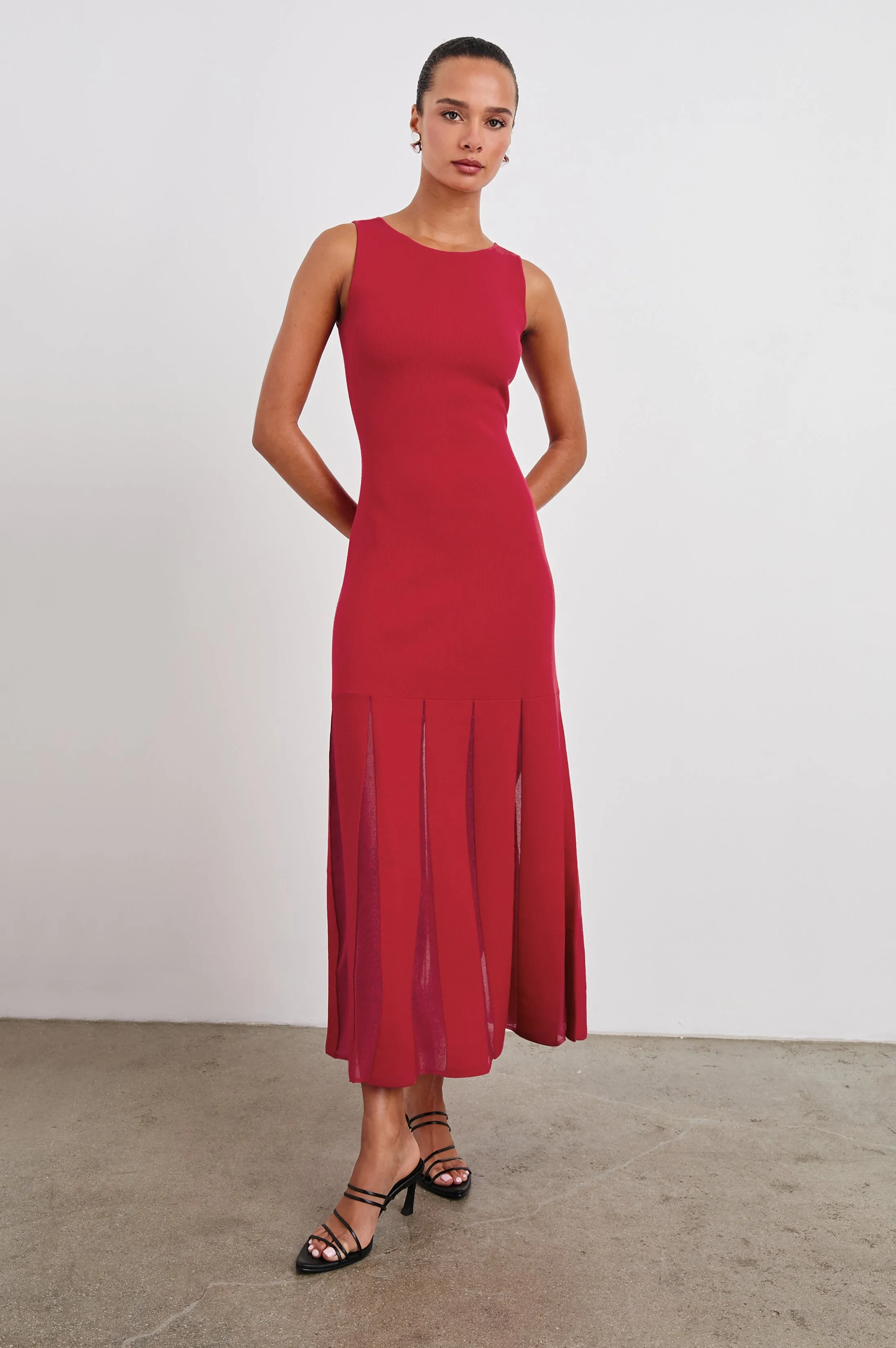 ALESSIA DRESS - SCARLET sold by Rails