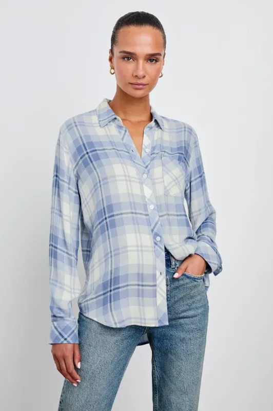 HUNTER SHIRT - BLUEBELL SNOW sold by Rails
