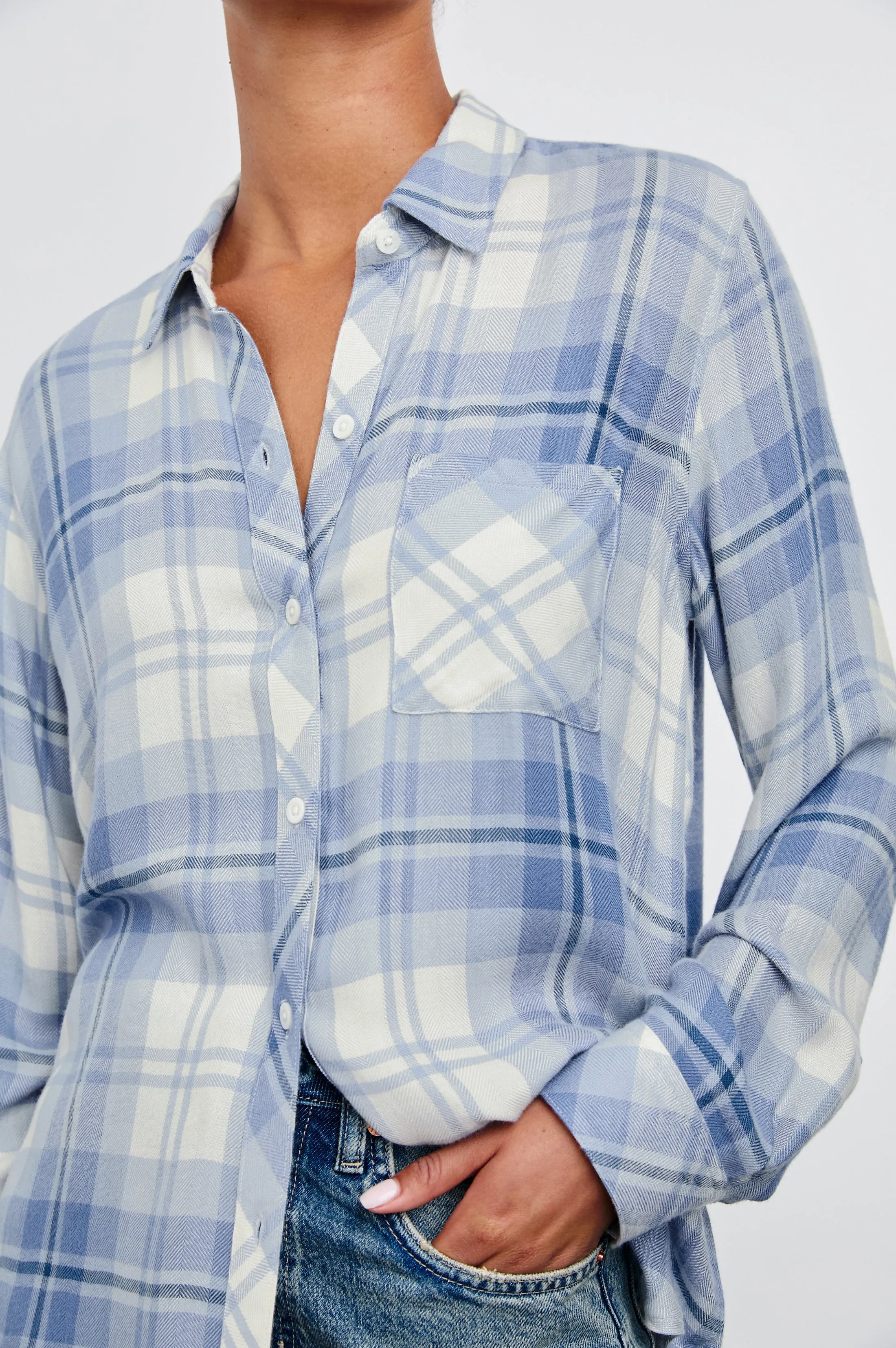 HUNTER SHIRT - BLUEBELL SNOW sold by Rails product image thumbnail 2
