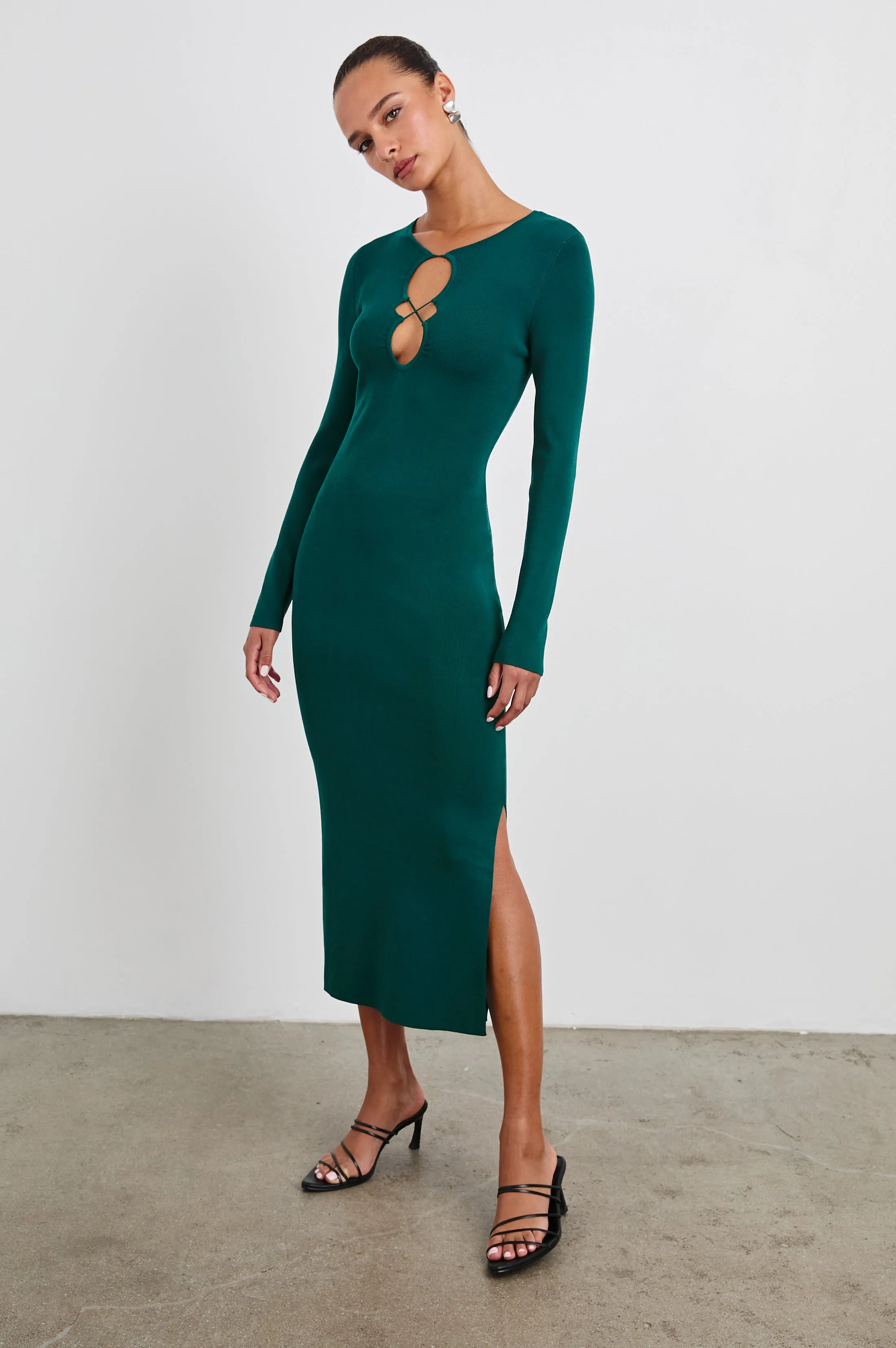 SOLMA DRESS - EVERGREEN sold by Rails product image thumbnail 3