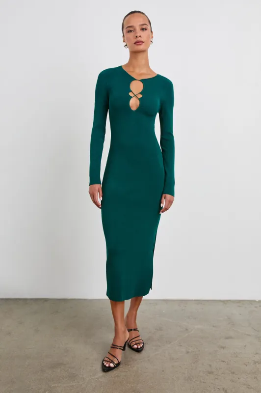 SOLMA DRESS - EVERGREEN sold by Rails