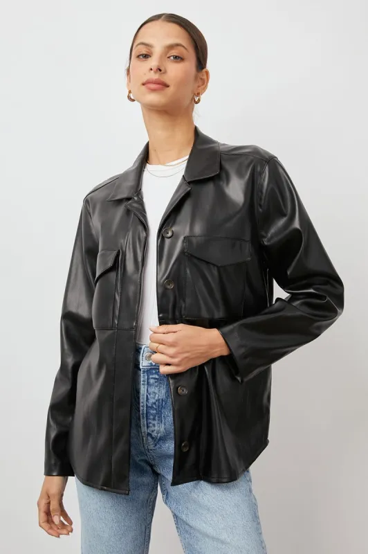 XANDER SHIRT - BLACK made by Rails