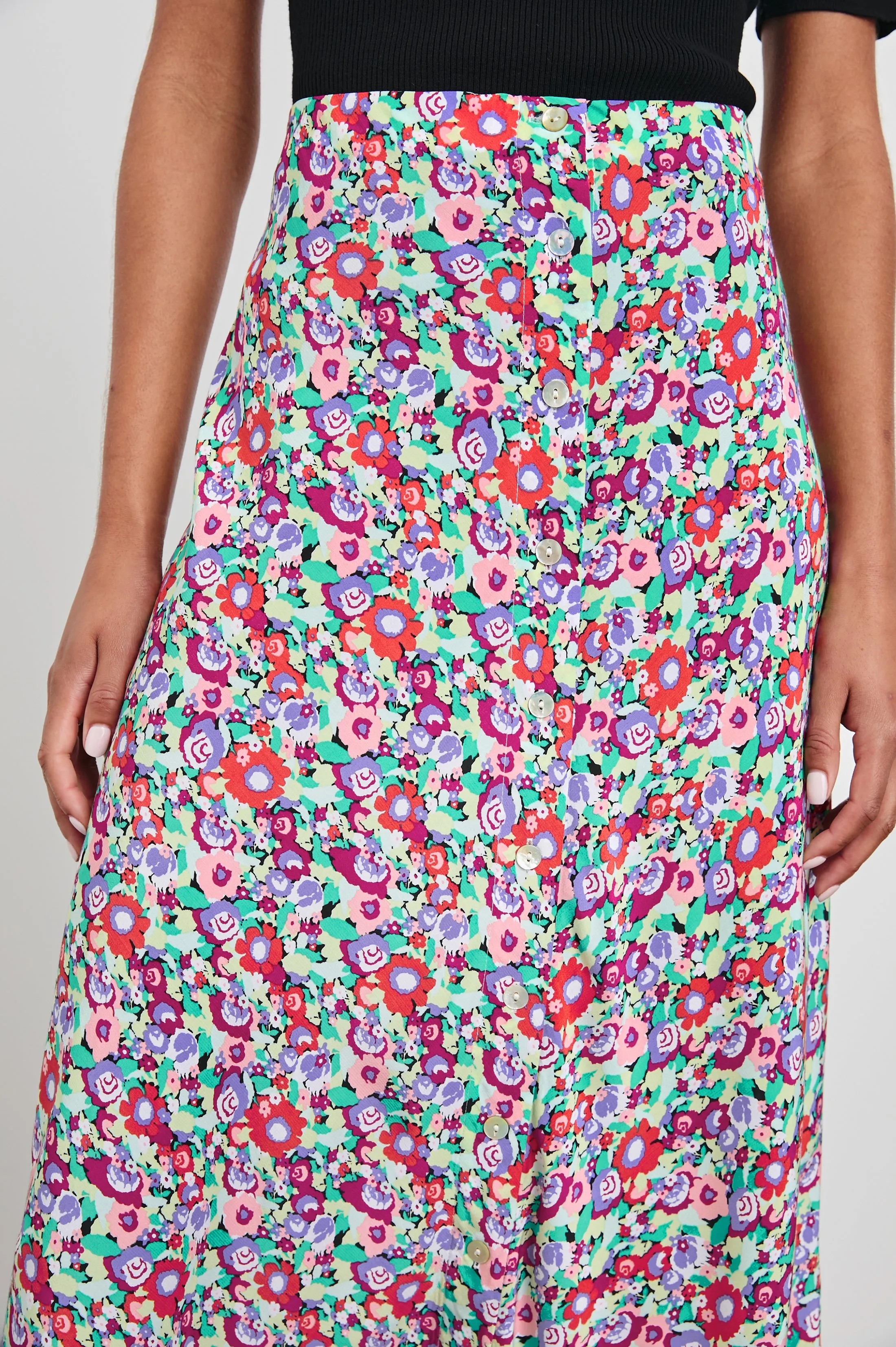 ROSETTA SKIRT - OVERSIZED MULTI FLORAL sold by Rails product image thumbnail 2