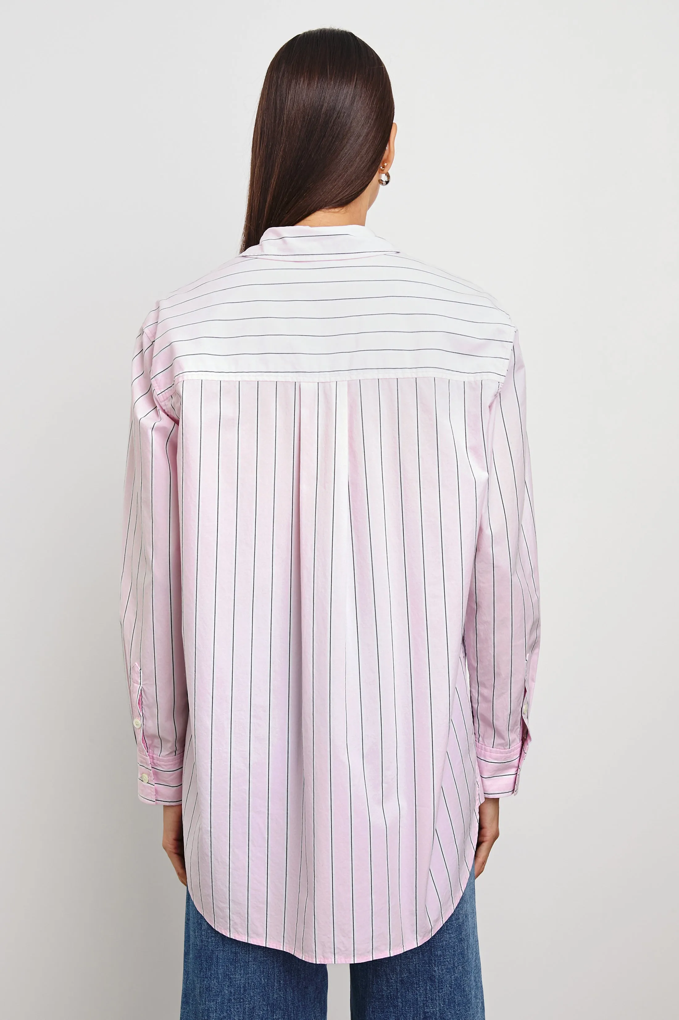 ELSA SHIRT - CHERRY BLOSSOM STRIPE sold by Rails product image thumbnail 5