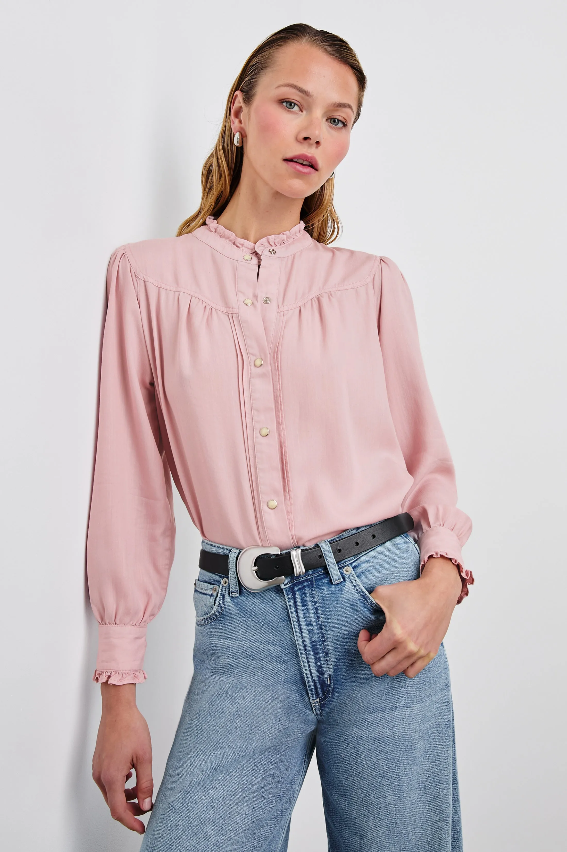 ALANNA SHIRT - DUSTY ROSE sold by Rails