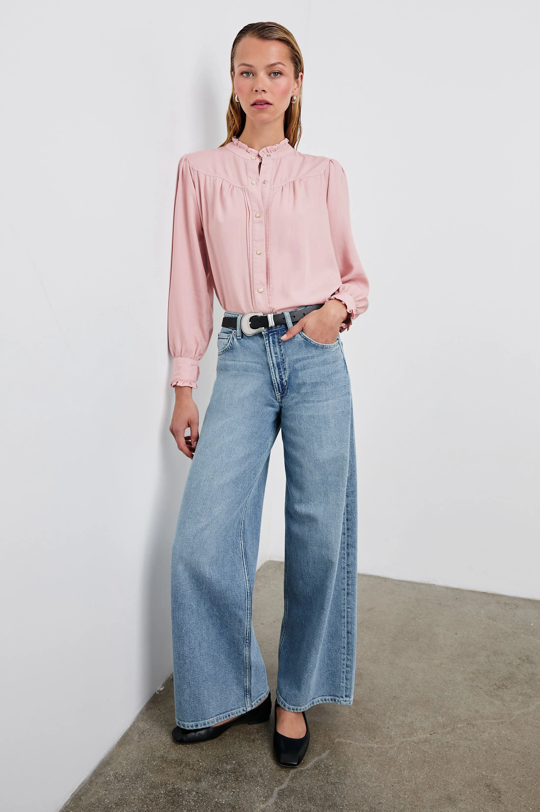 ALANNA SHIRT - DUSTY ROSE sold by Rails product image thumbnail 5