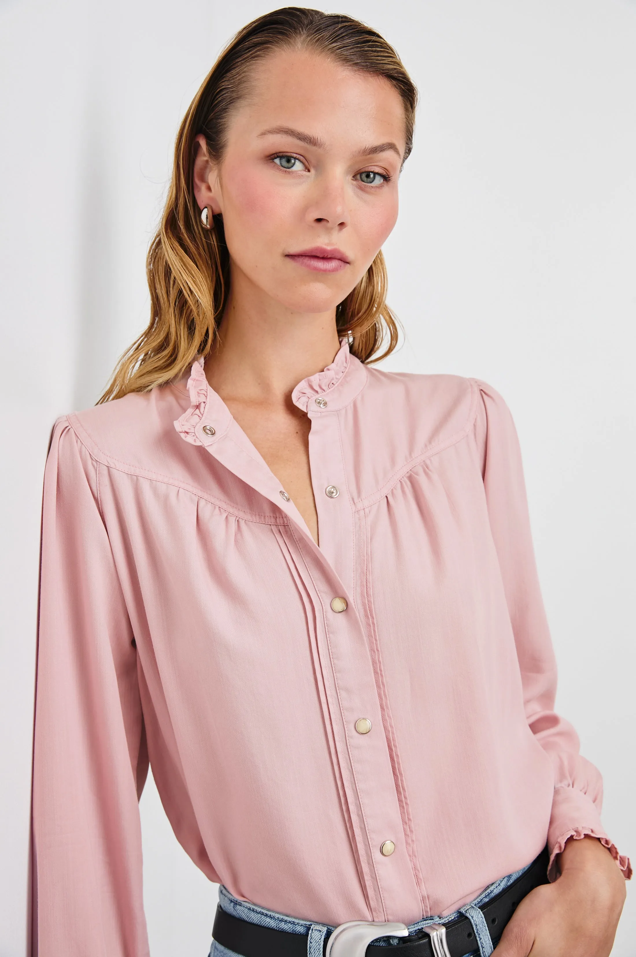 ALANNA SHIRT - DUSTY ROSE sold by Rails product image thumbnail 2