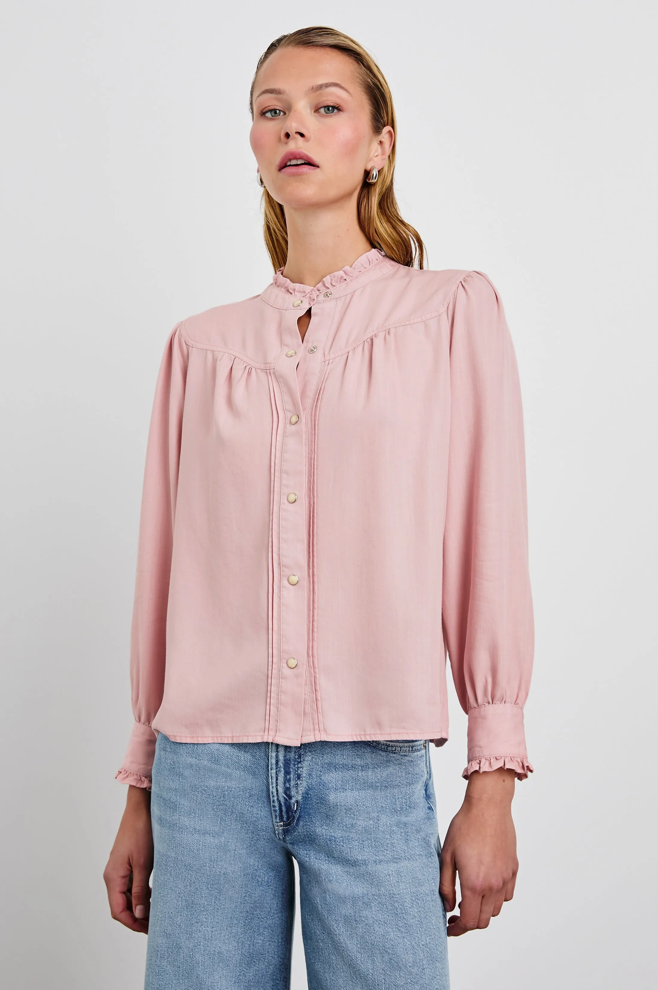 ALANNA SHIRT - DUSTY ROSE sold by Rails product image thumbnail 4