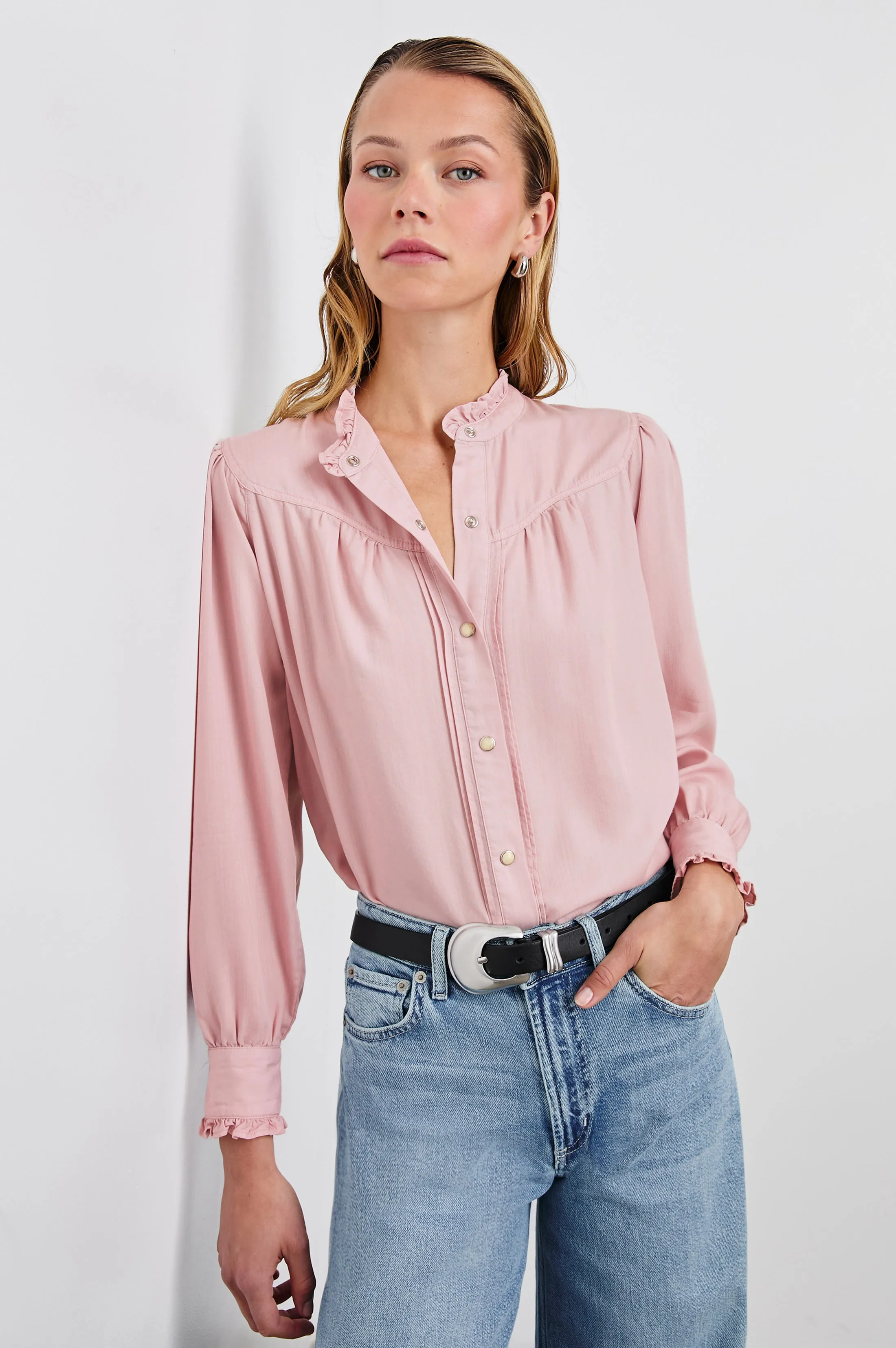 ALANNA SHIRT - DUSTY ROSE sold by Rails product image thumbnail 3