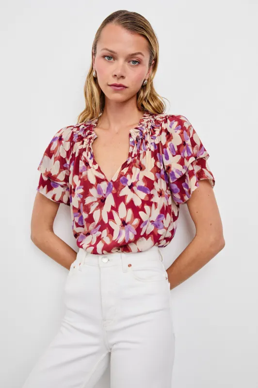 KAMILA TOP - AMARANTH sold by Rails