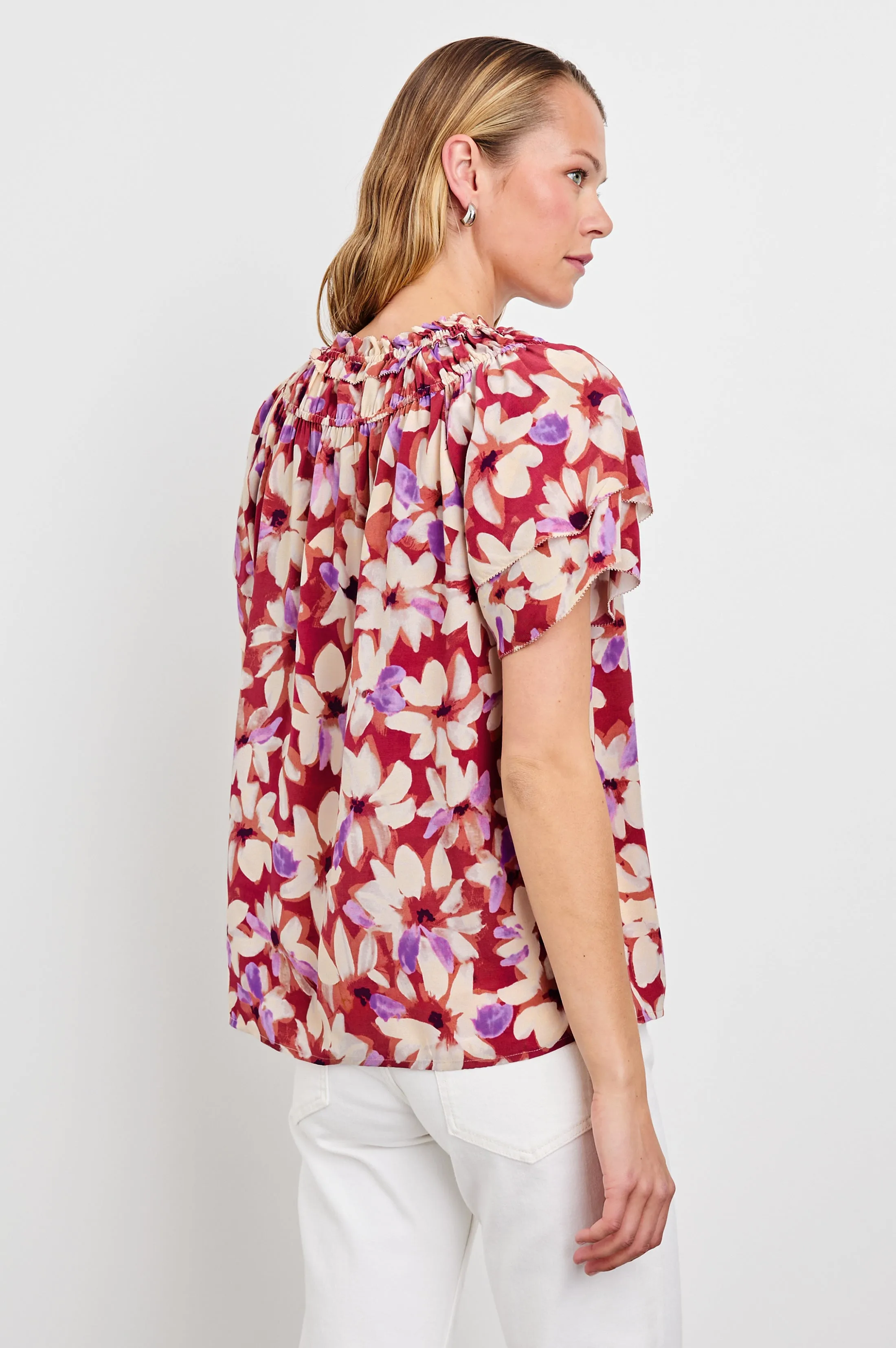 KAMILA TOP - AMARANTH sold by Rails product image thumbnail 5