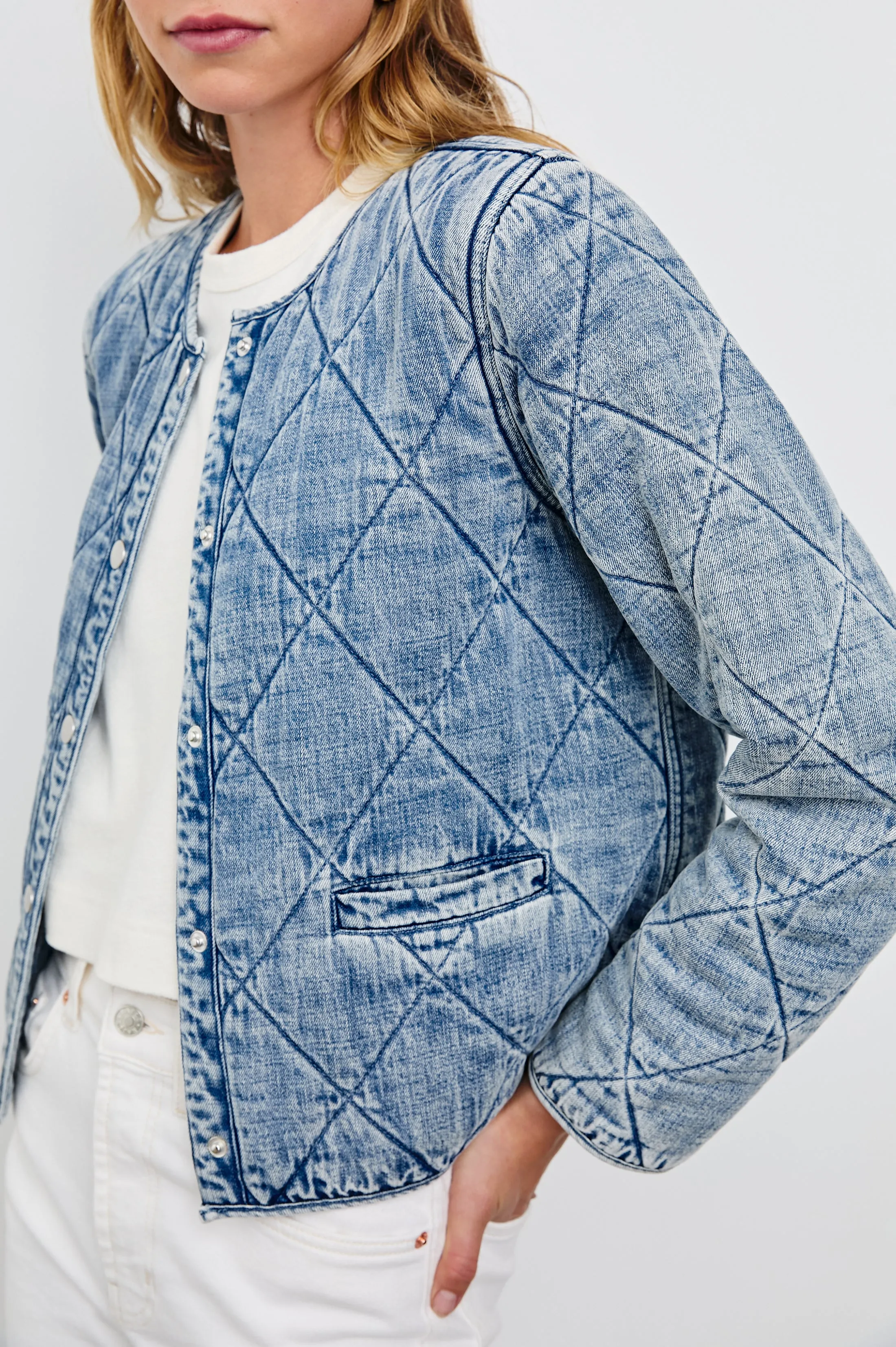 ENCY JACKET - MID BLUE sold by Rails product image thumbnail 2
