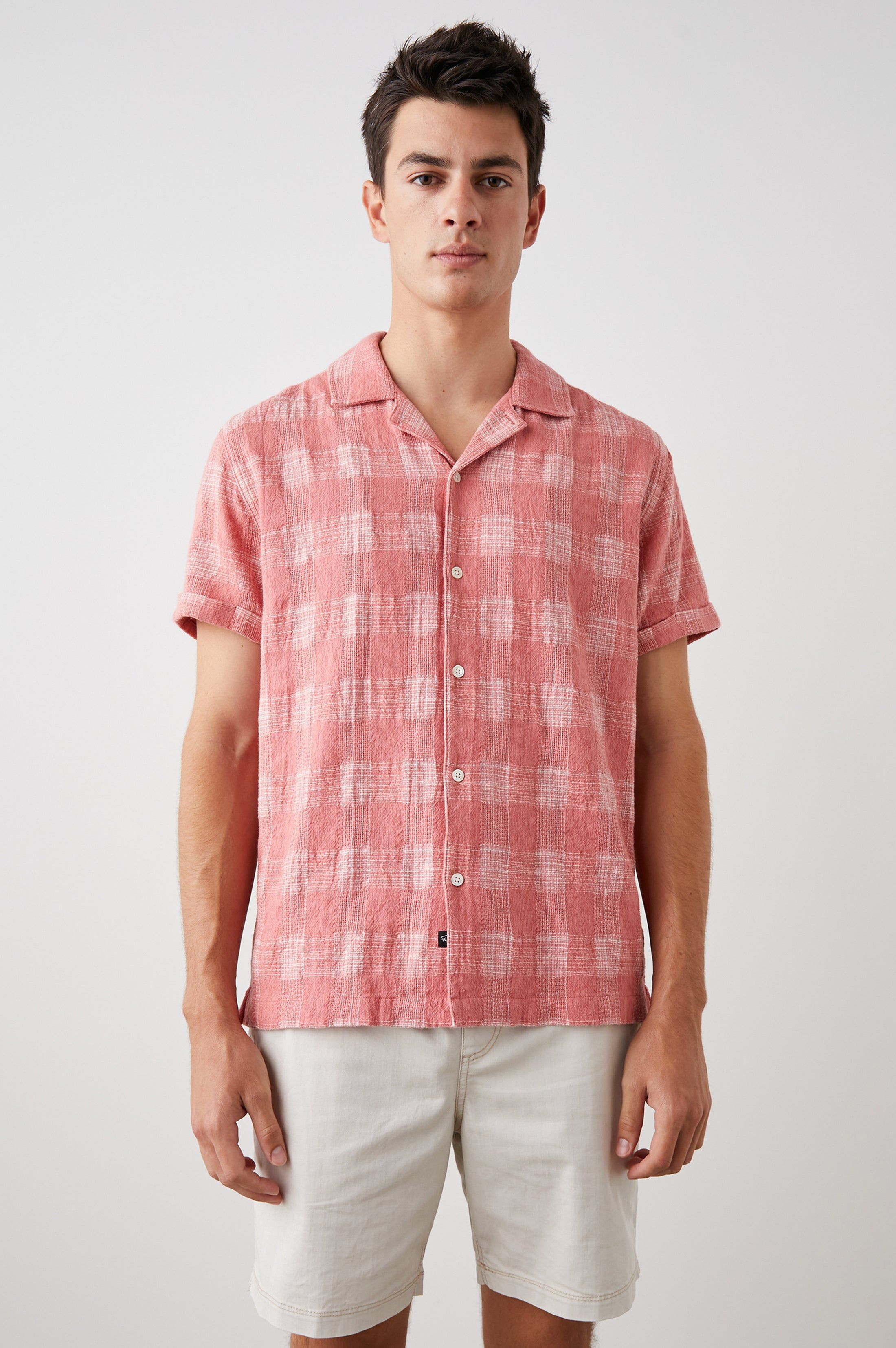 DRESDEN SHIRT - SUNRISE RED sold by Rails