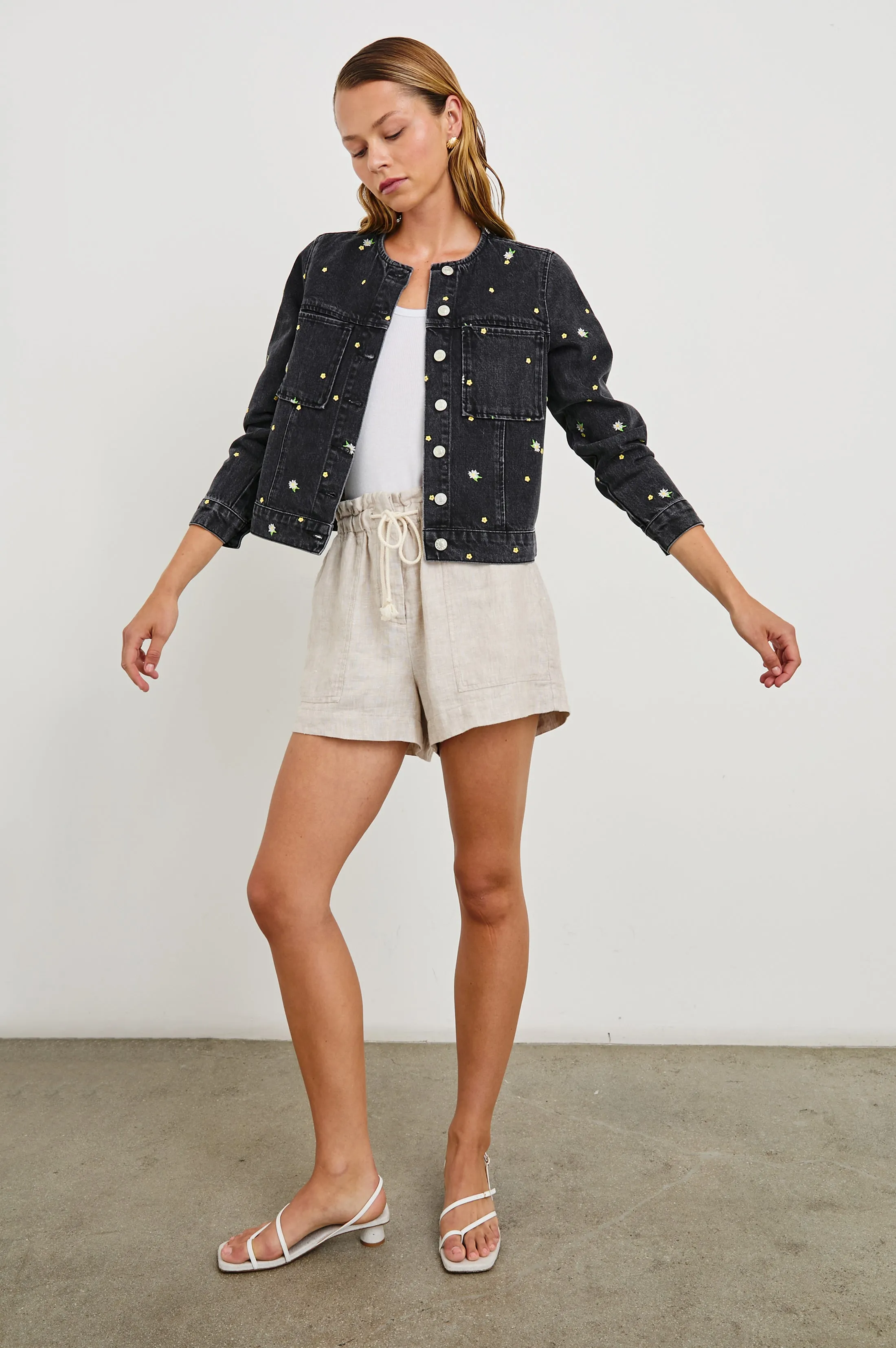 LIDO JACKET - ASH BLACK FLORAL sold by Rails product image thumbnail 4