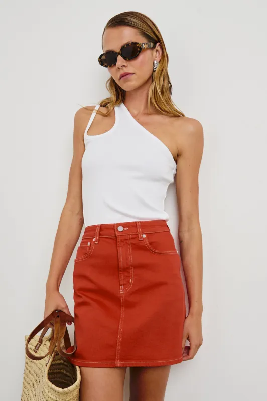 BURBANK SKIRT - TERRACOTTA sold by Rails