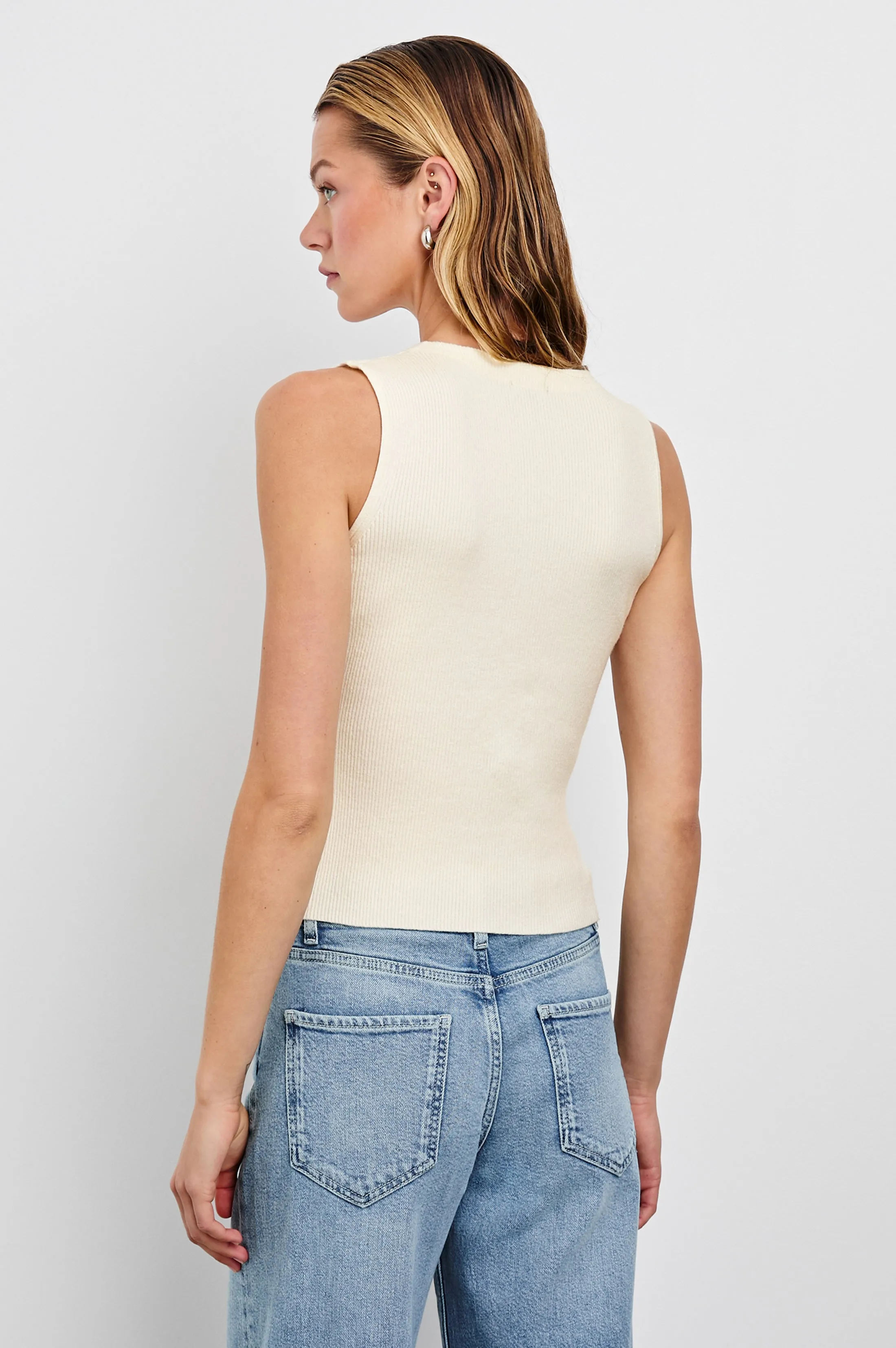 ROSA VEST - IVORY sold by Rails product image thumbnail 5