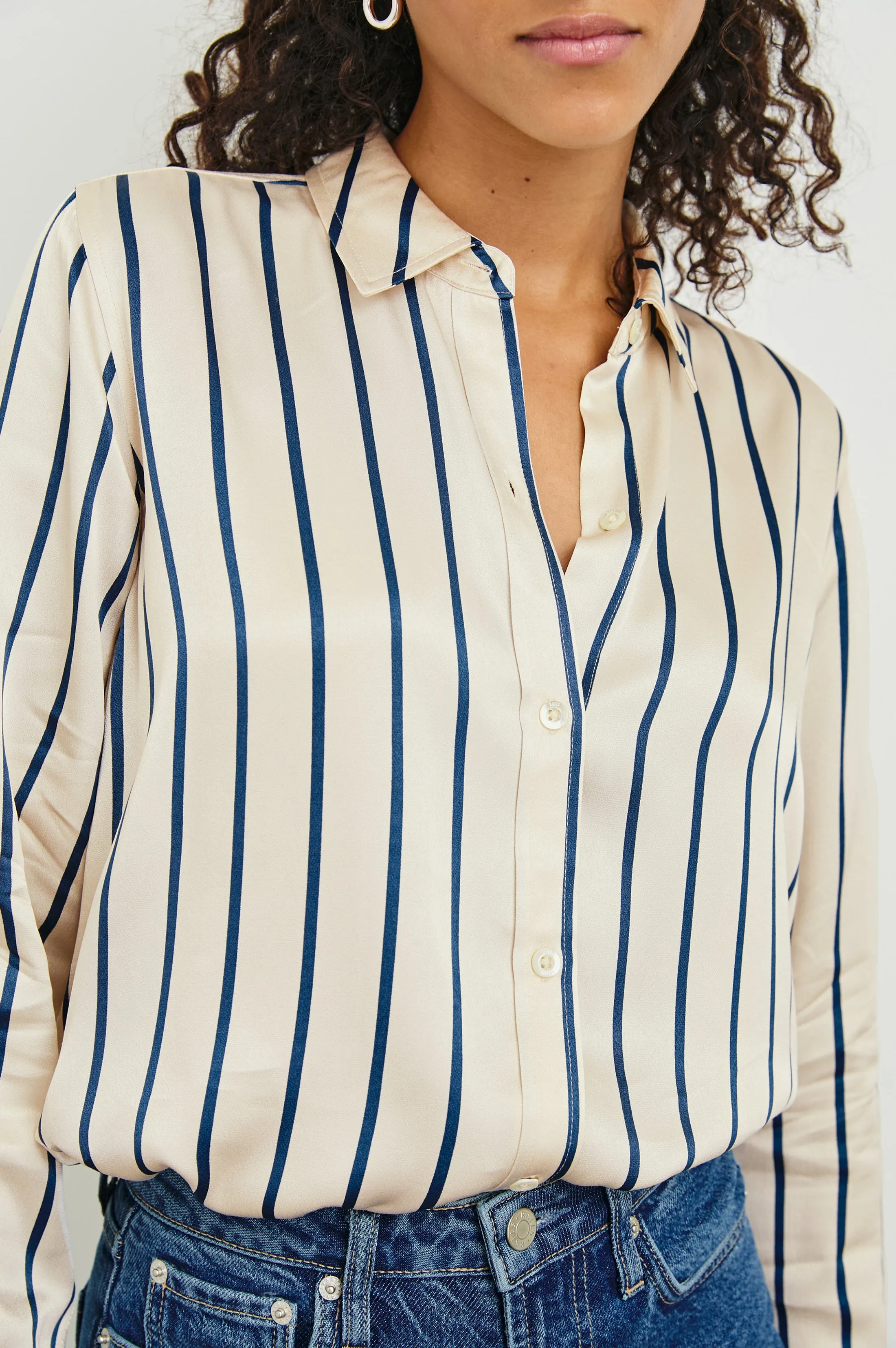 MARIA TOP - CERAMIC NAVY STRIPE sold by Rails product image thumbnail 2