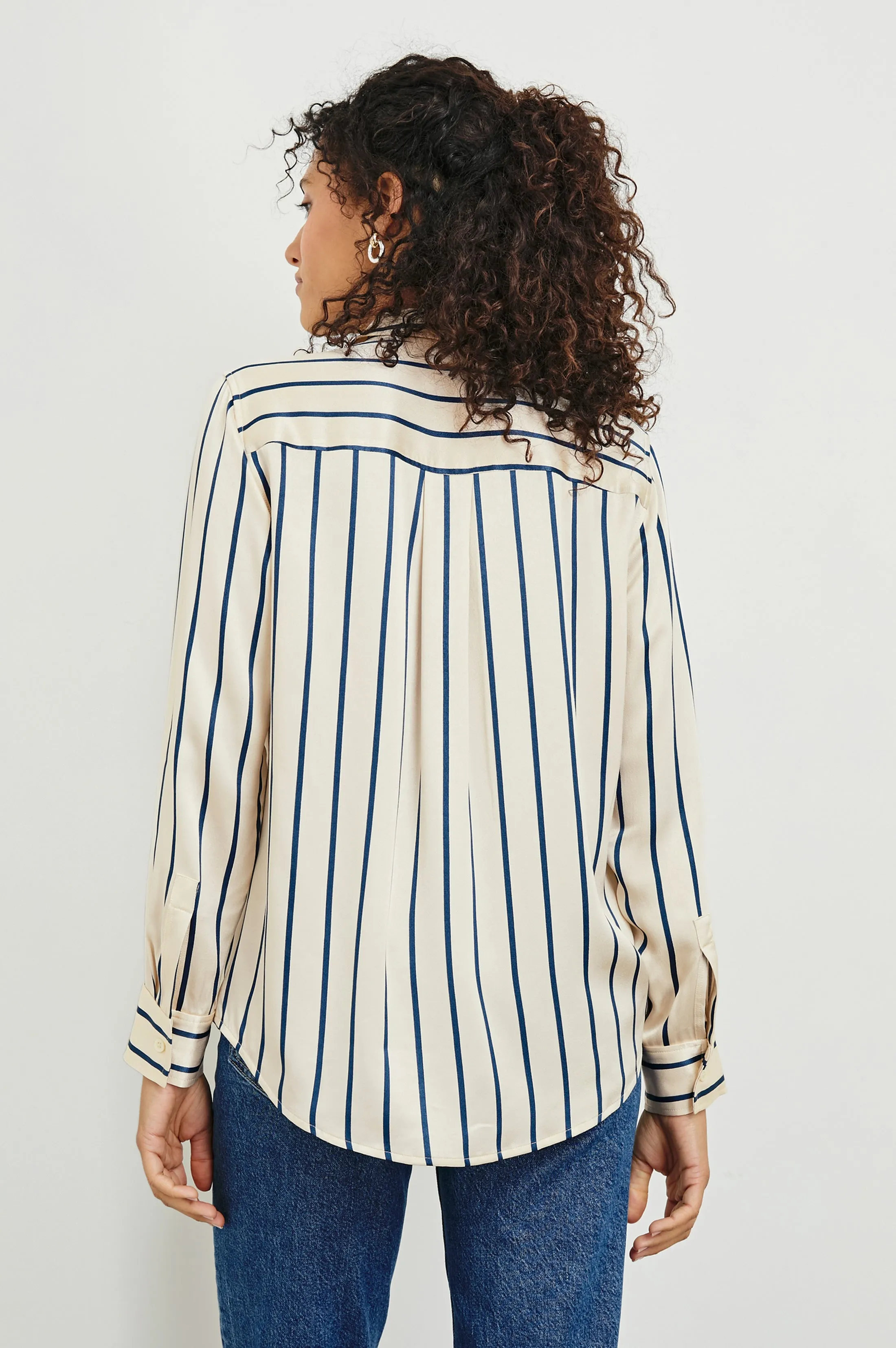 MARIA TOP - CERAMIC NAVY STRIPE sold by Rails product image thumbnail 5