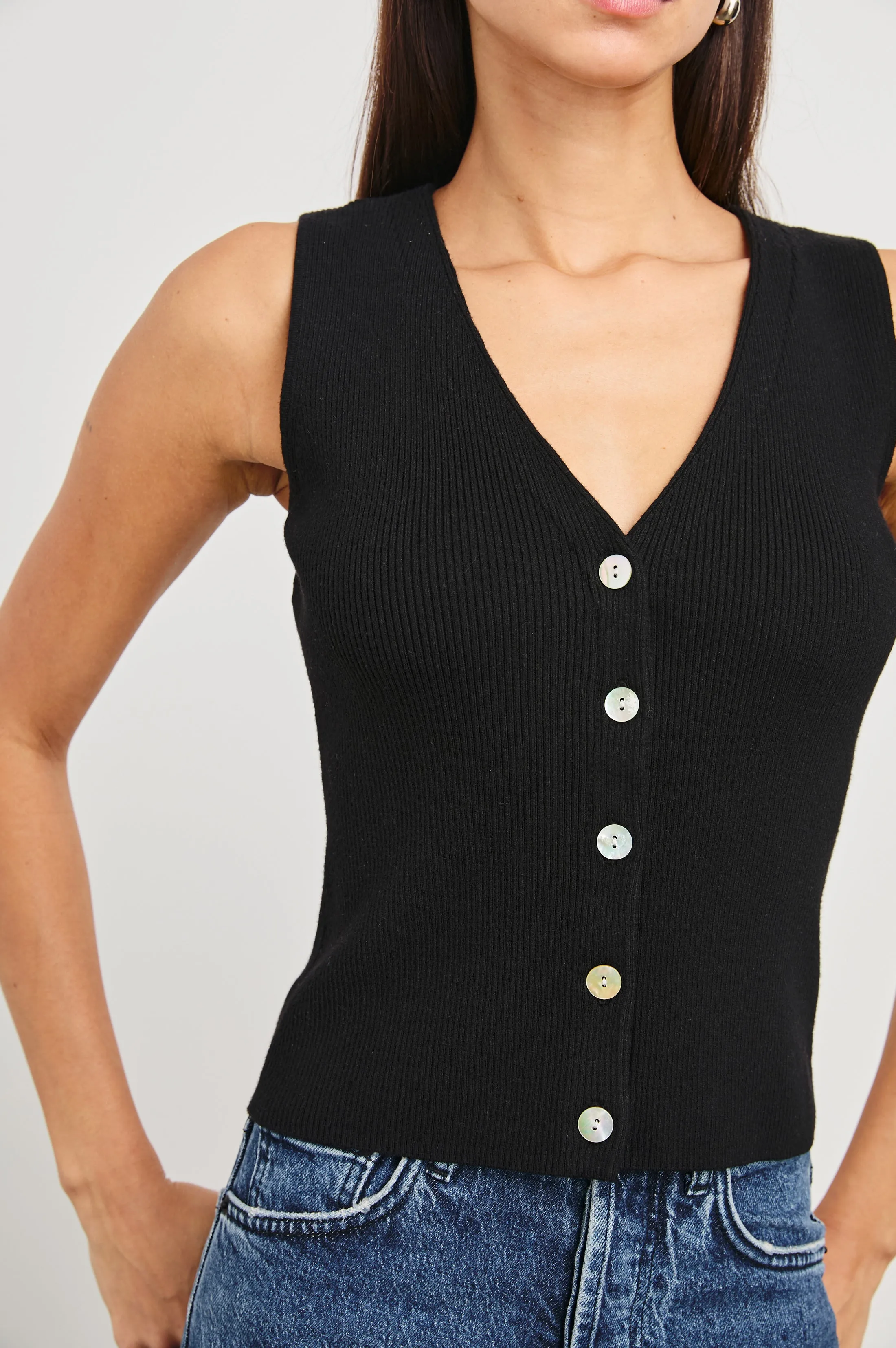 ROSA VEST - BLACK sold by Rails product image thumbnail 2