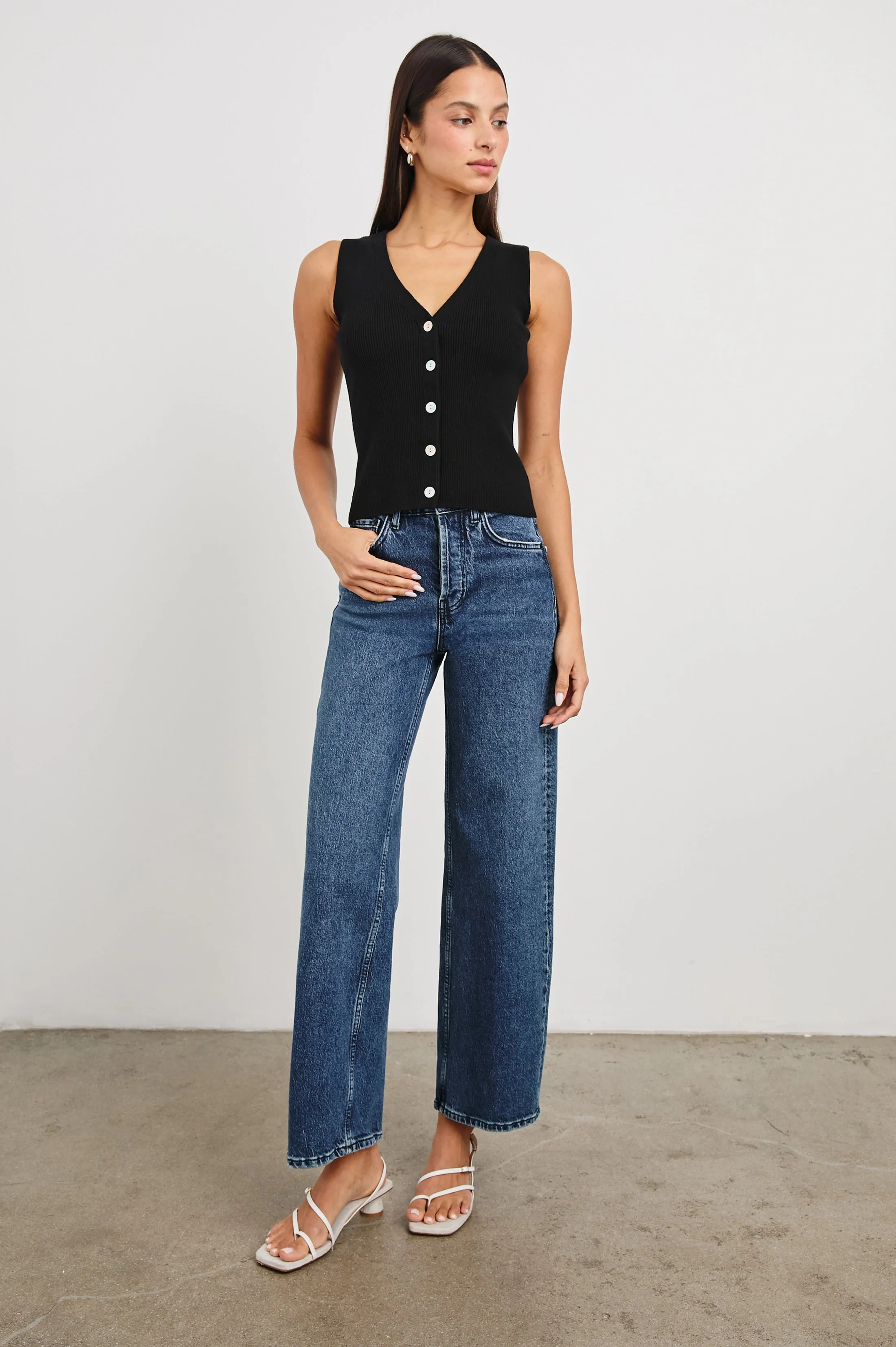 ROSA VEST - BLACK sold by Rails product image thumbnail 3
