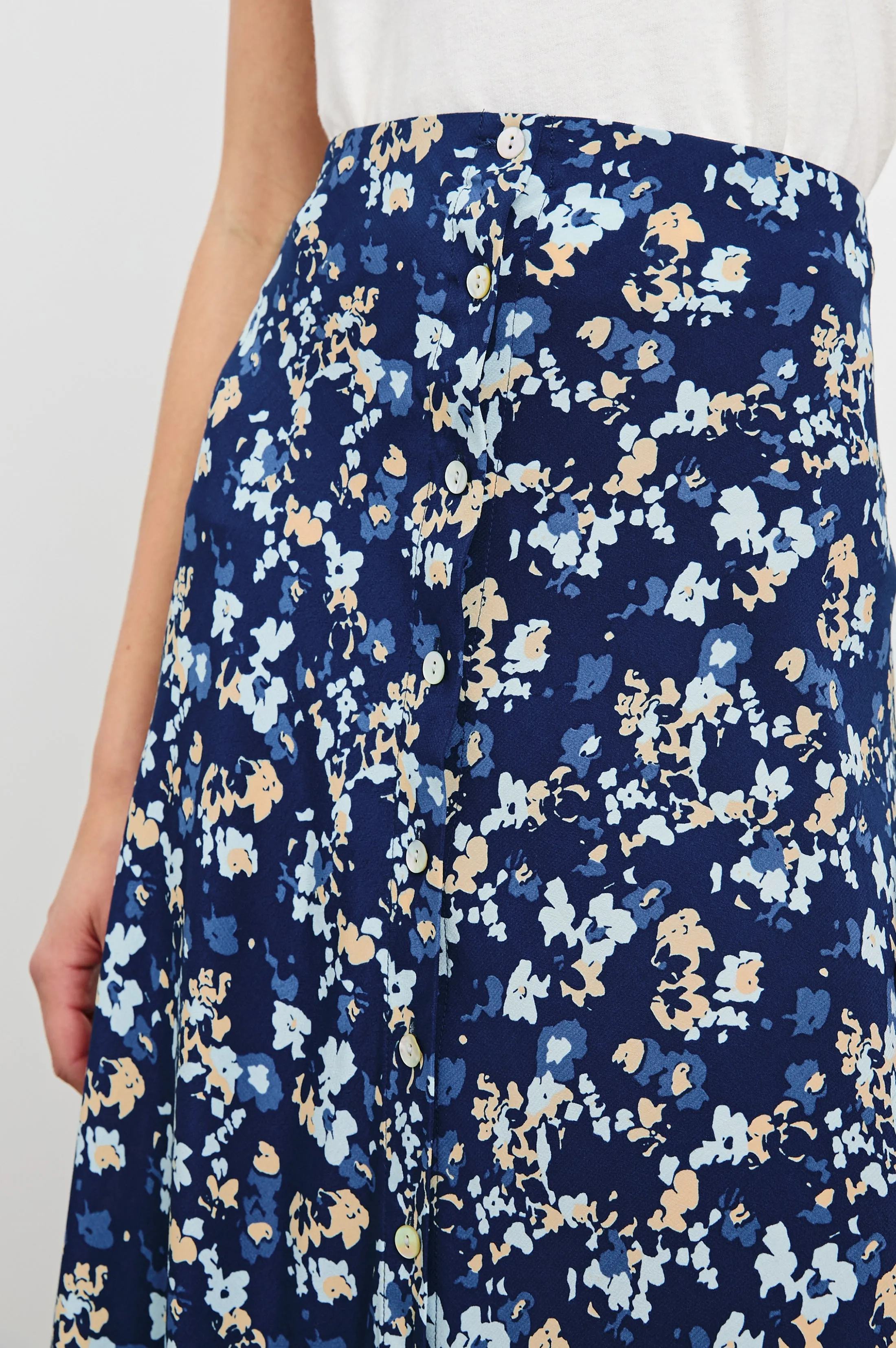 ROSETTA SKIRT - NAVY FLORA sold by Rails product image thumbnail 2