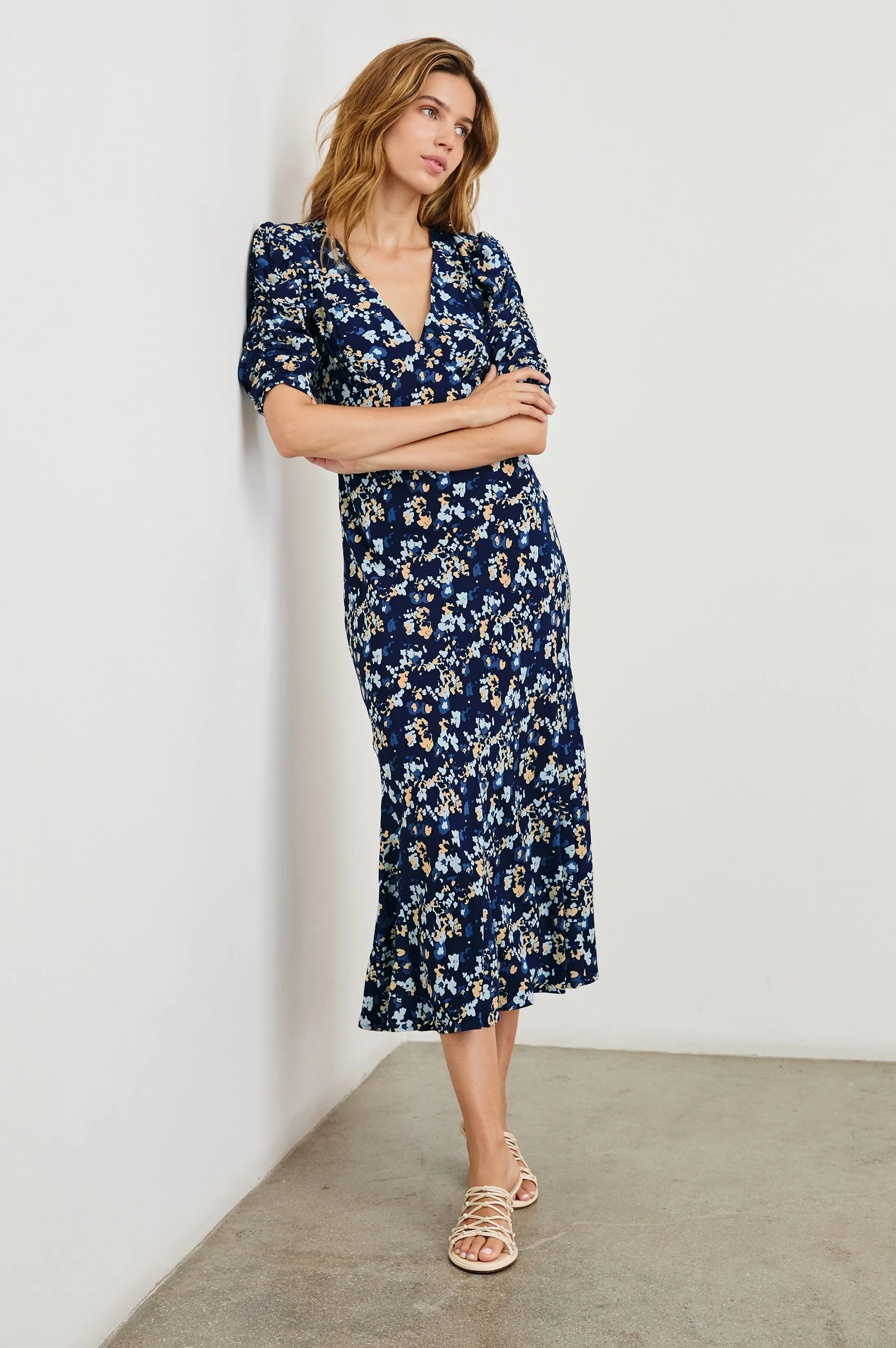 ZARIAH DRESS - NAVY FLORA sold by Rails product image thumbnail 4