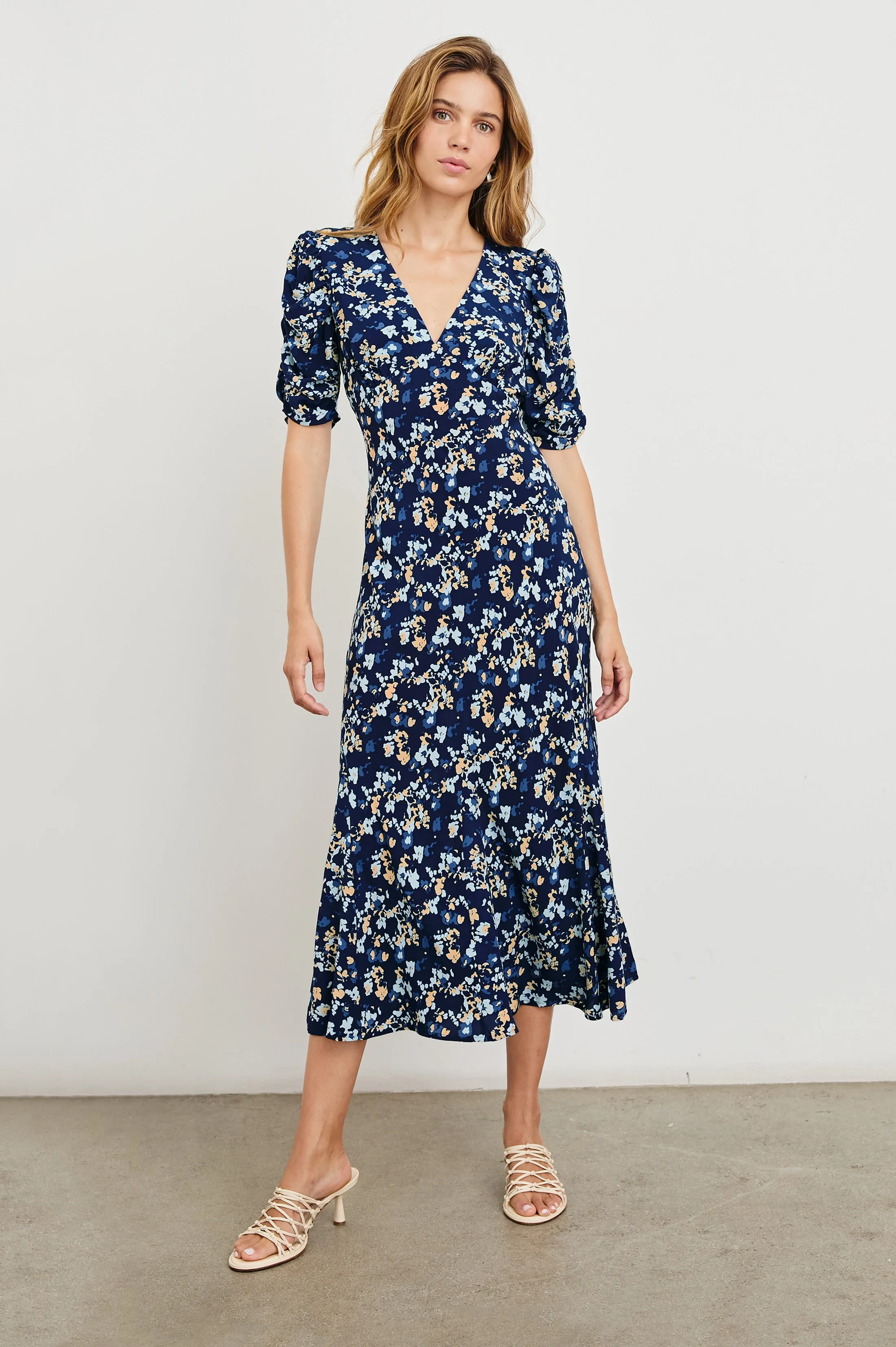 ZARIAH DRESS - NAVY FLORA sold by Rails