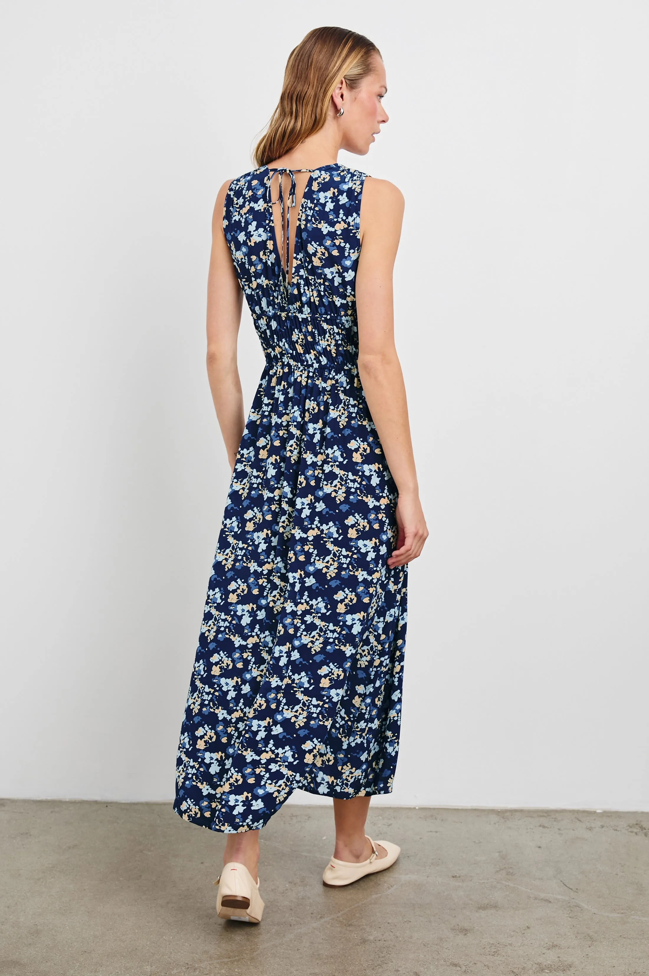 LILITH DRESS - NAVY FLORA sold by Rails product image thumbnail 4
