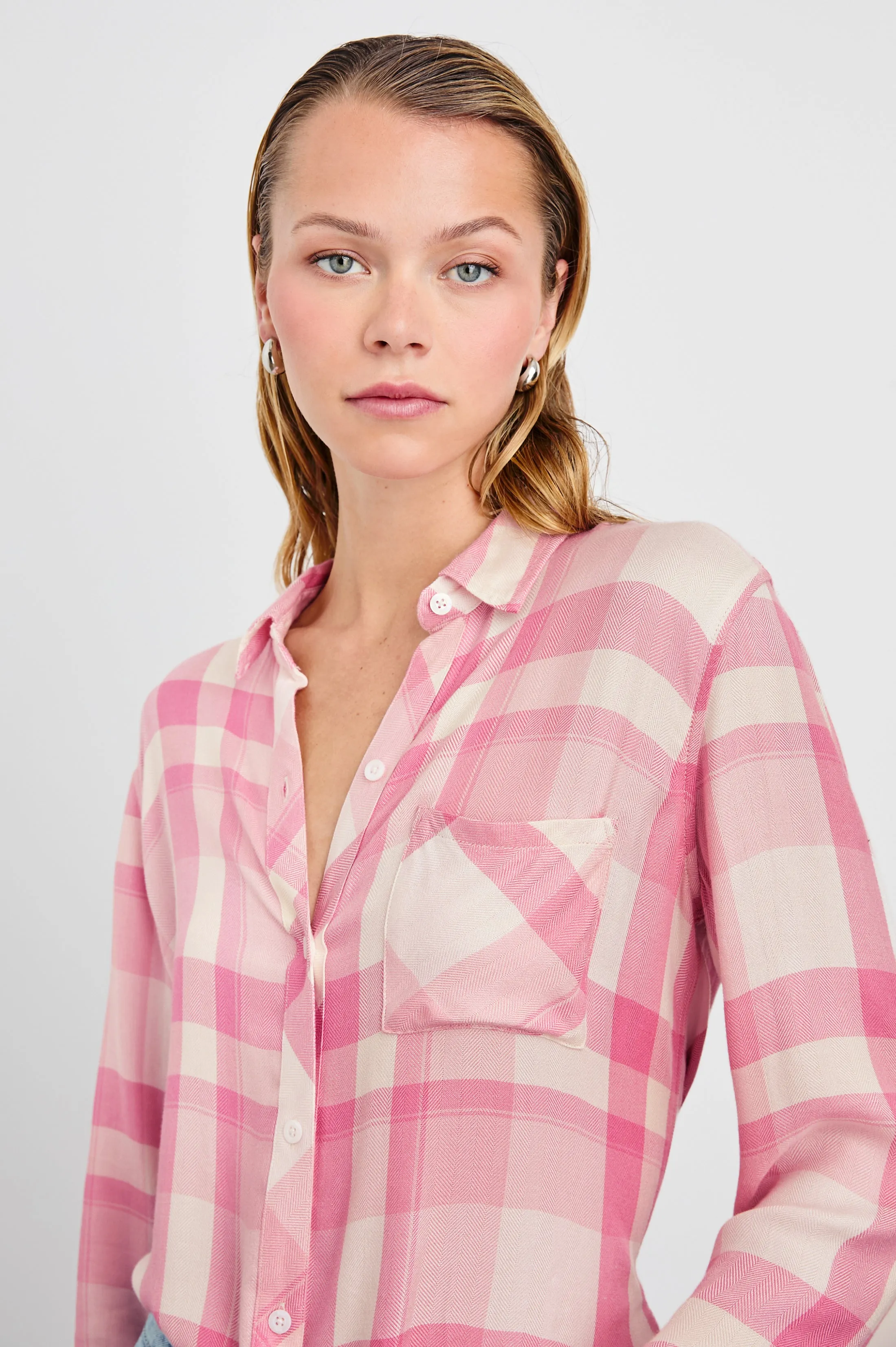 HUNTER SHIRT - IVORY ROSE sold by Rails product image thumbnail 2