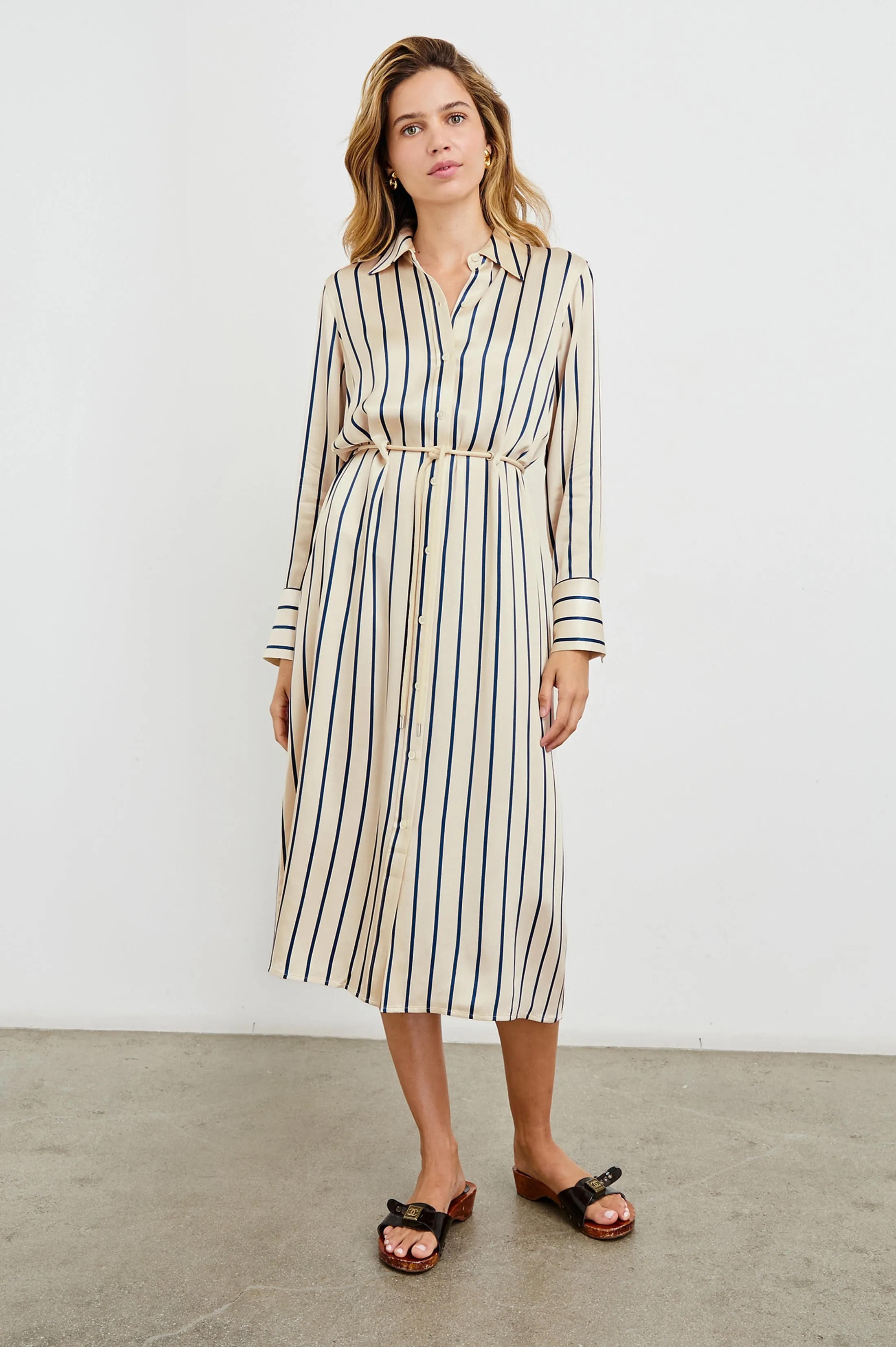 ANINA DRESS - CERAMIC NAVY STRIPE sold by Rails