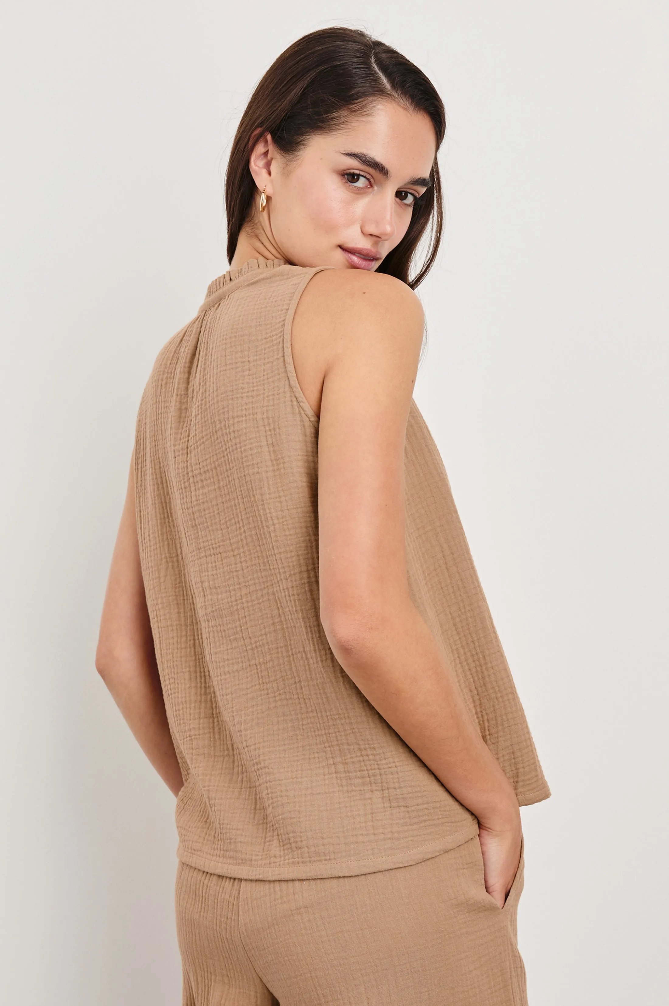 CHRISTY TOP - TAUPE sold by Rails product image thumbnail 5