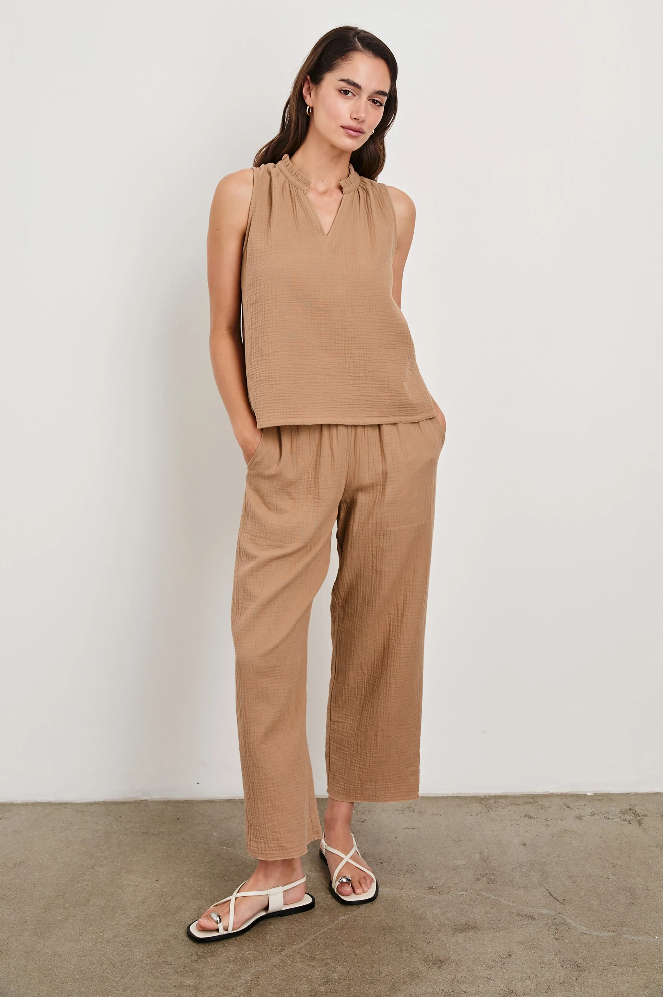 CHRISTY TOP - TAUPE sold by Rails product image thumbnail 3